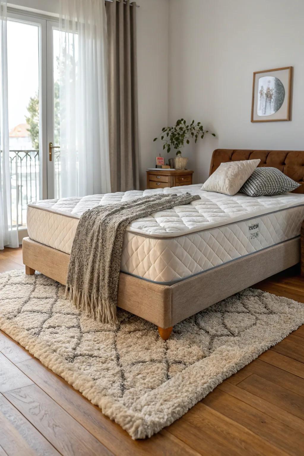 Fabric contrasts bring depth and intrigue.