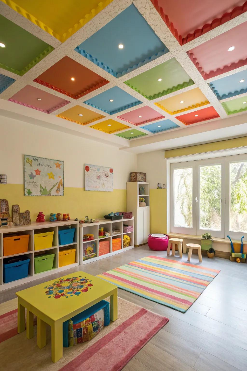 Colorful trims for a playful touch.