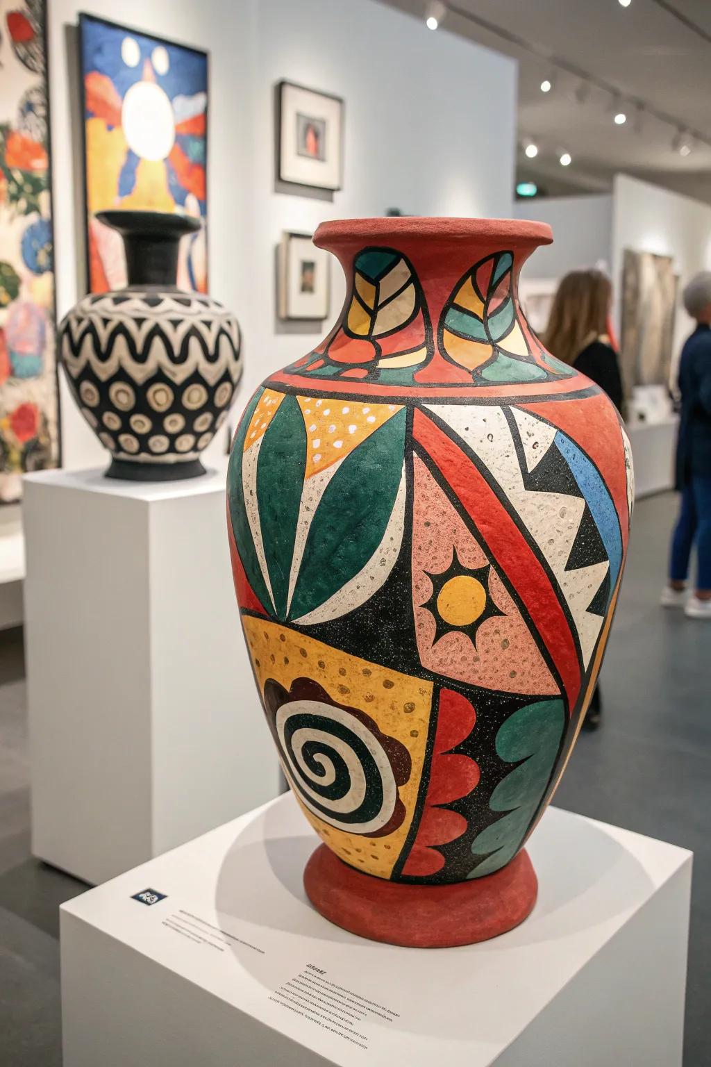 A theoretical work of art dirt pot filling in as a striking point of convergence in any stylistic layout.