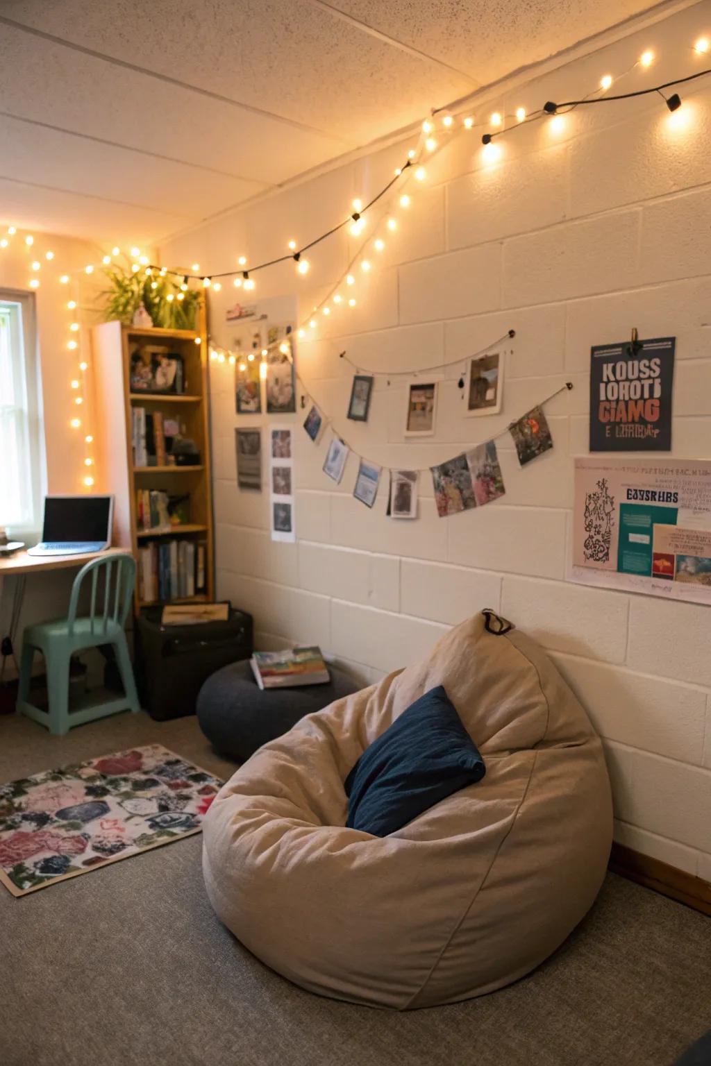 Make a relaxation zone to unwind and recharge.