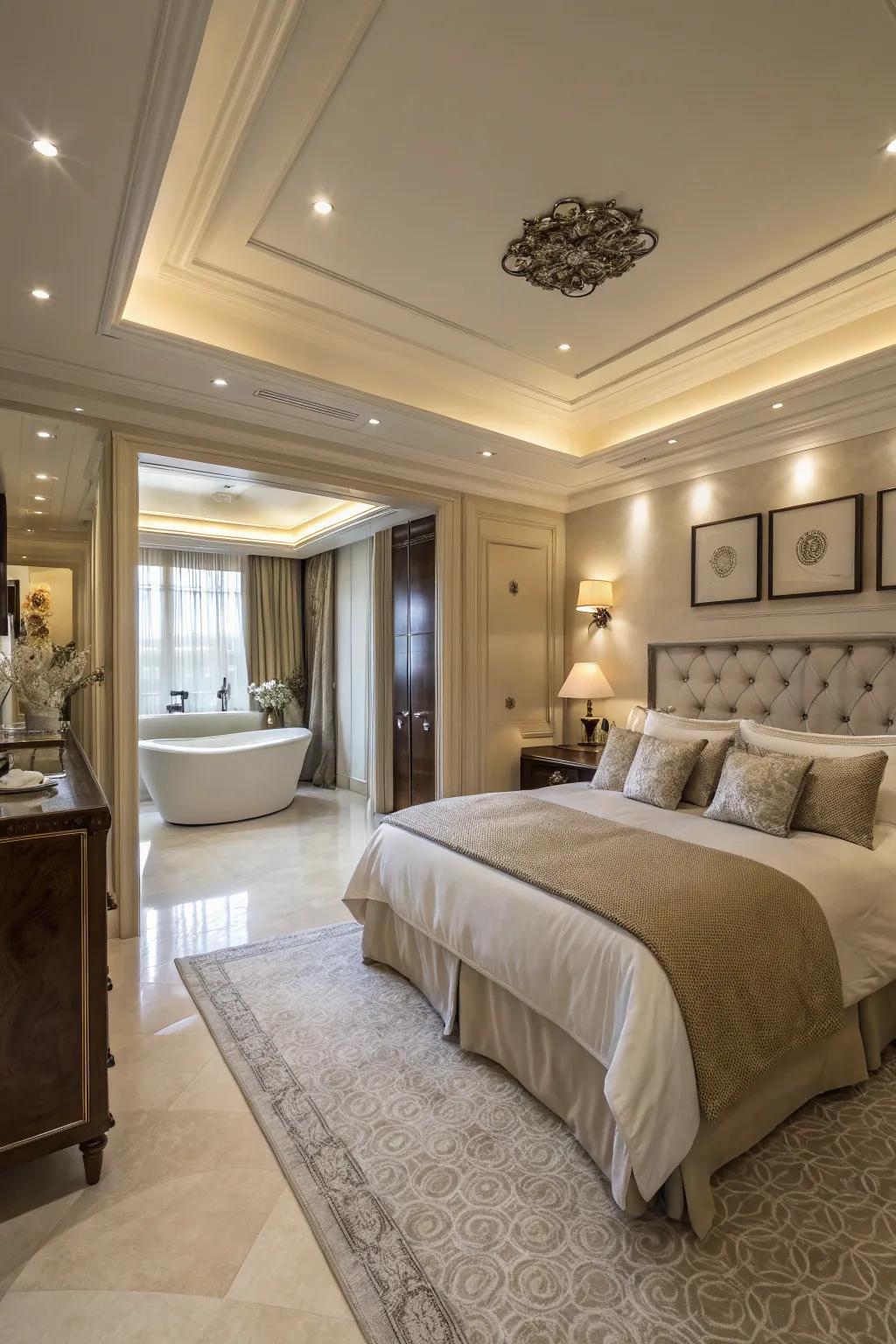 Connected spaces enhance luxury and create a harmonious flow.