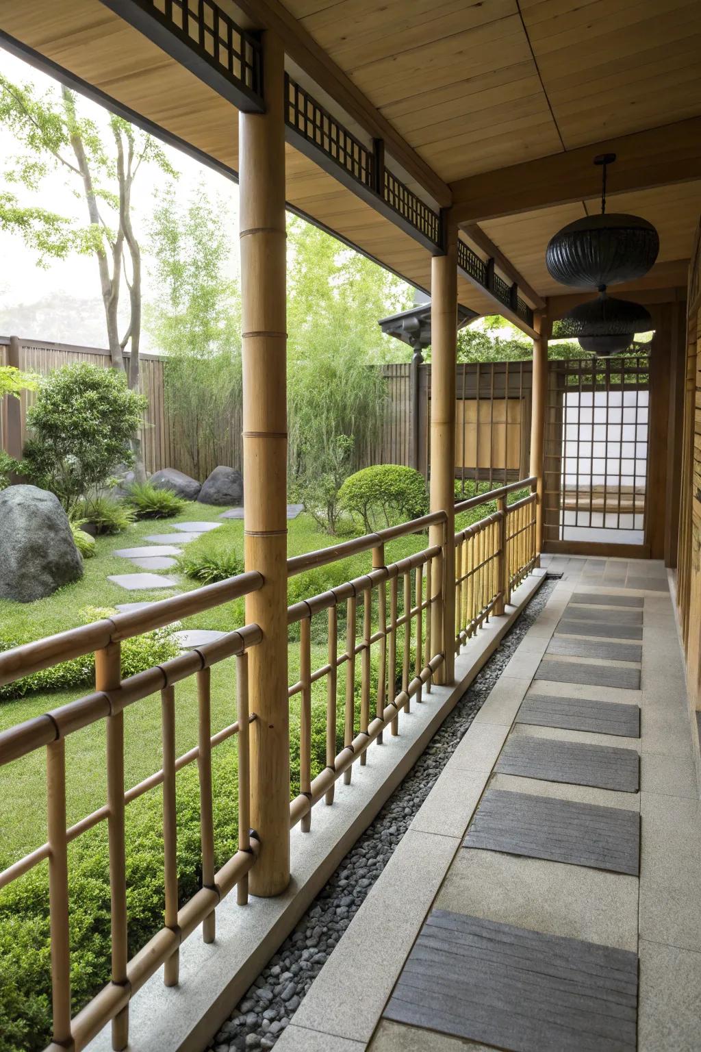 Zen bamboo inspires peace