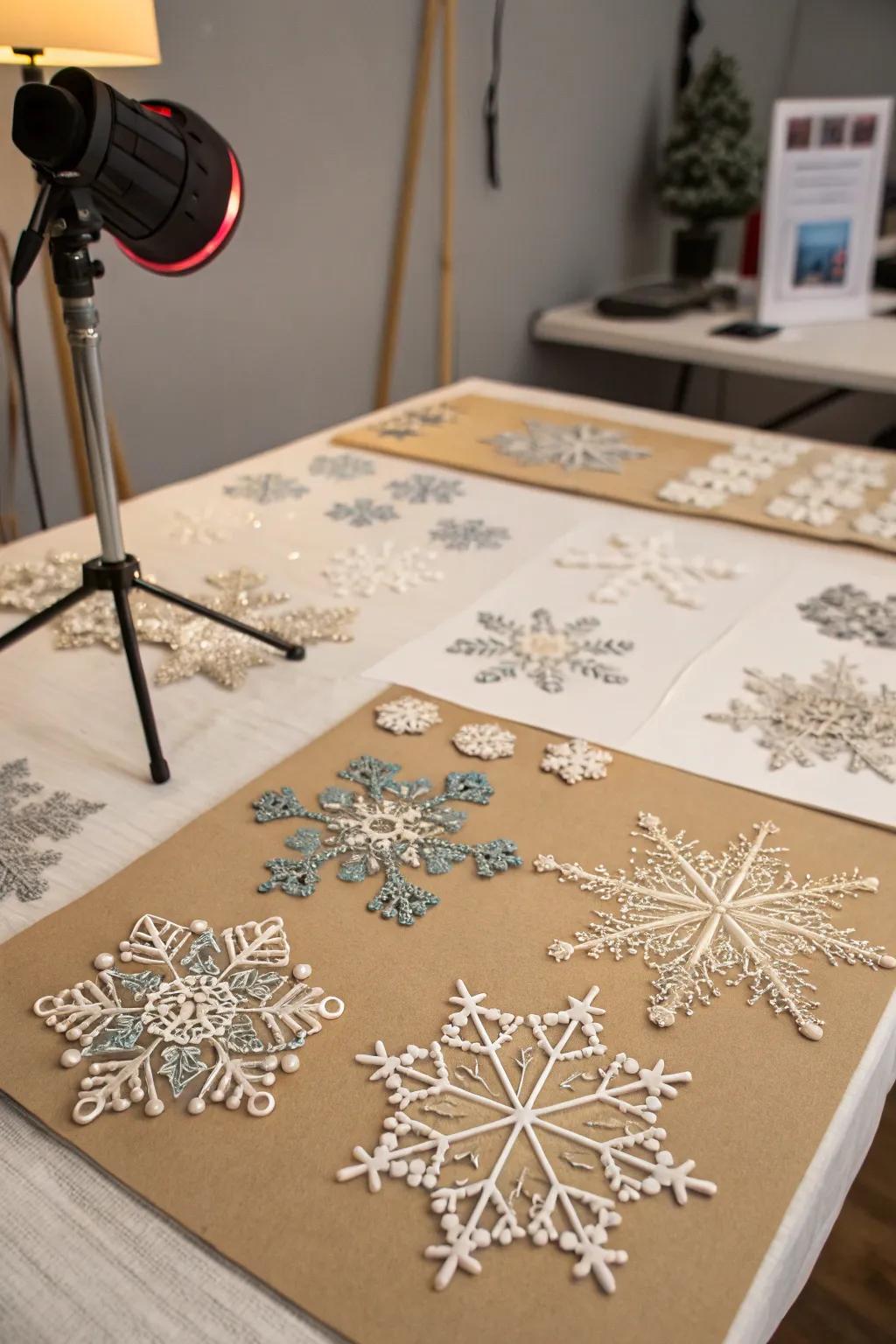 Unite methods to craft unparalleled snowflake designs.