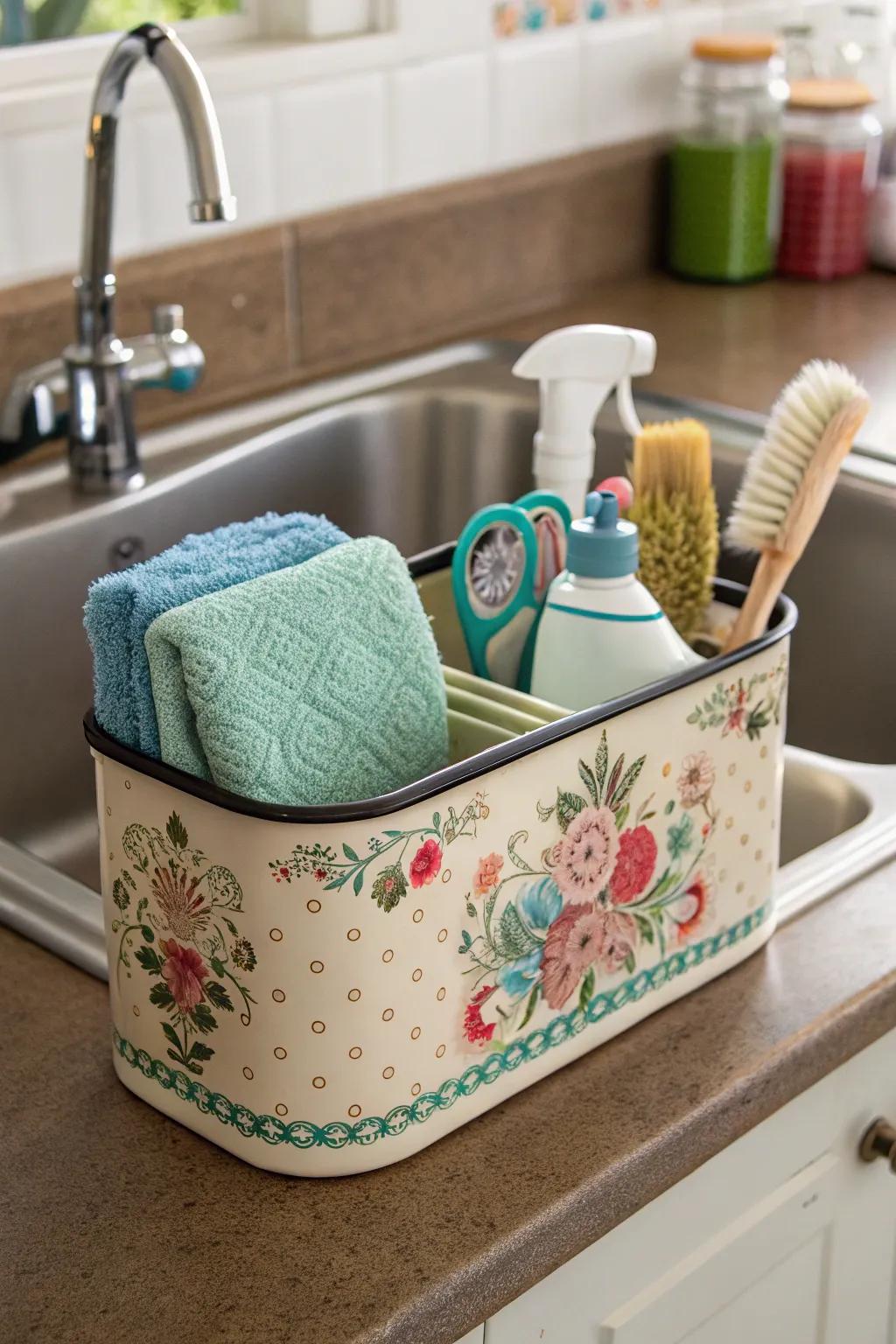 Infuse vintage charm into your kitchen with a ceramic station.