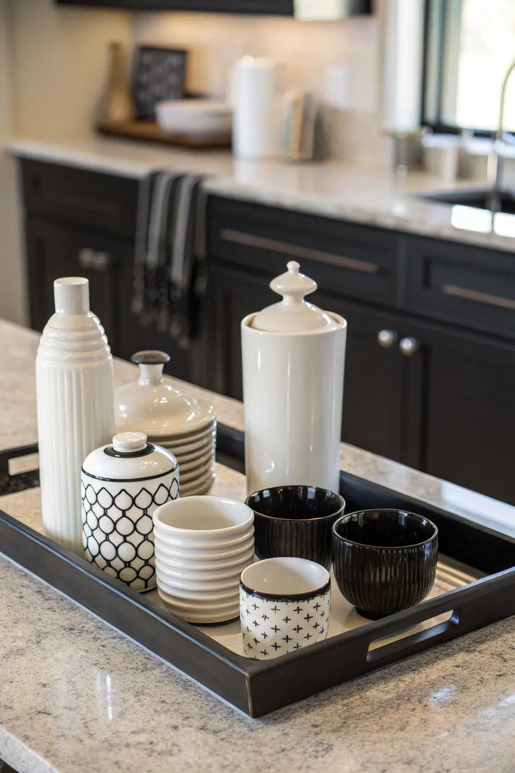 The use of one color allows for a simple and classy look.