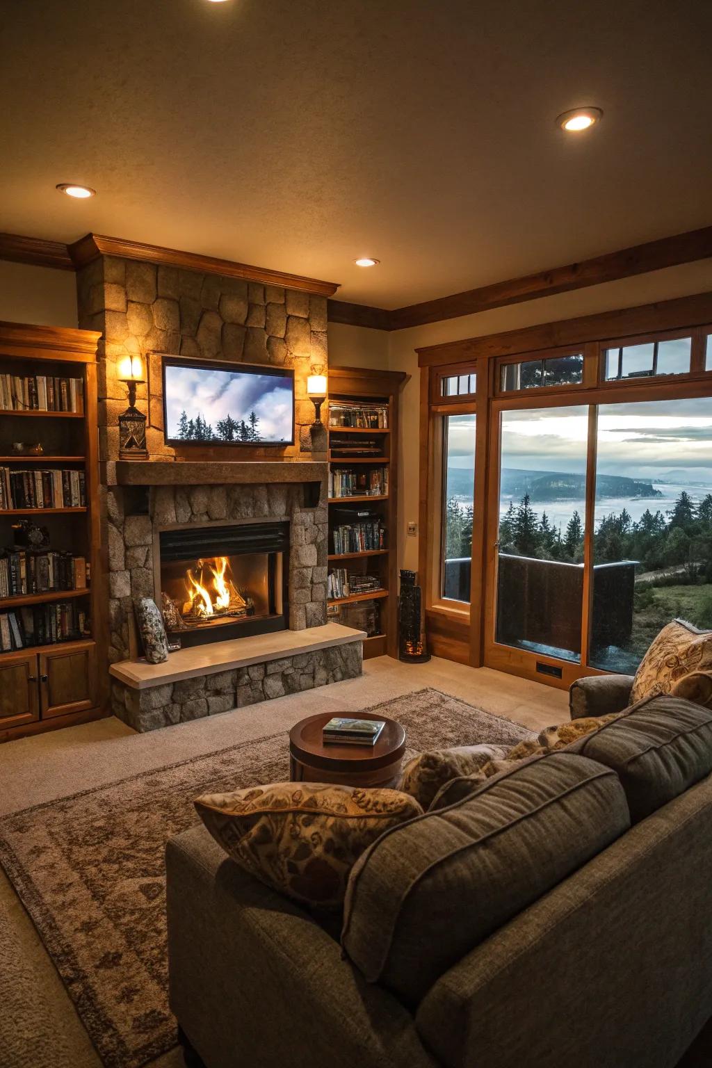 Create a theater experience for film nights at home.