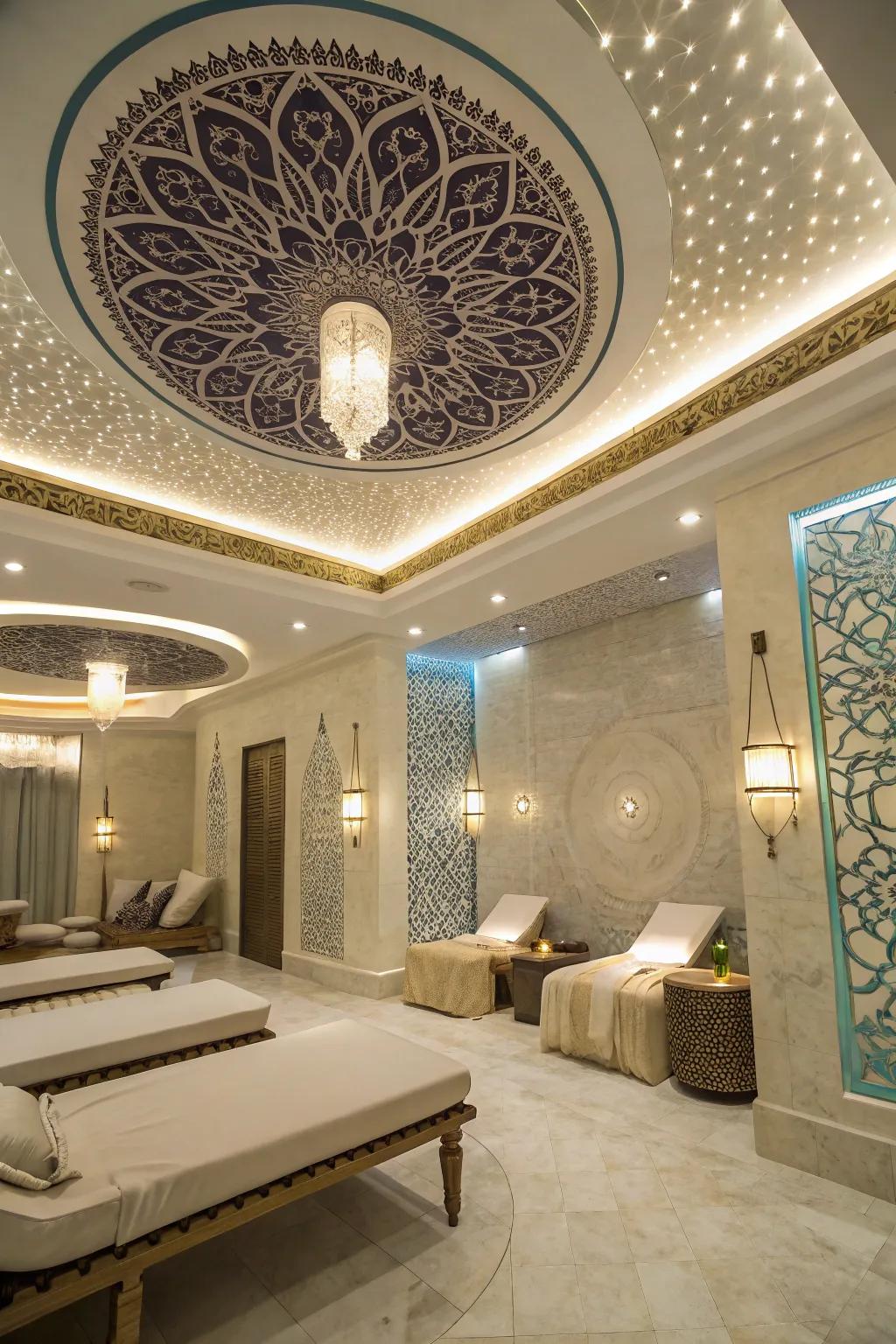 Artistic ceilings that charm and capture the eye.