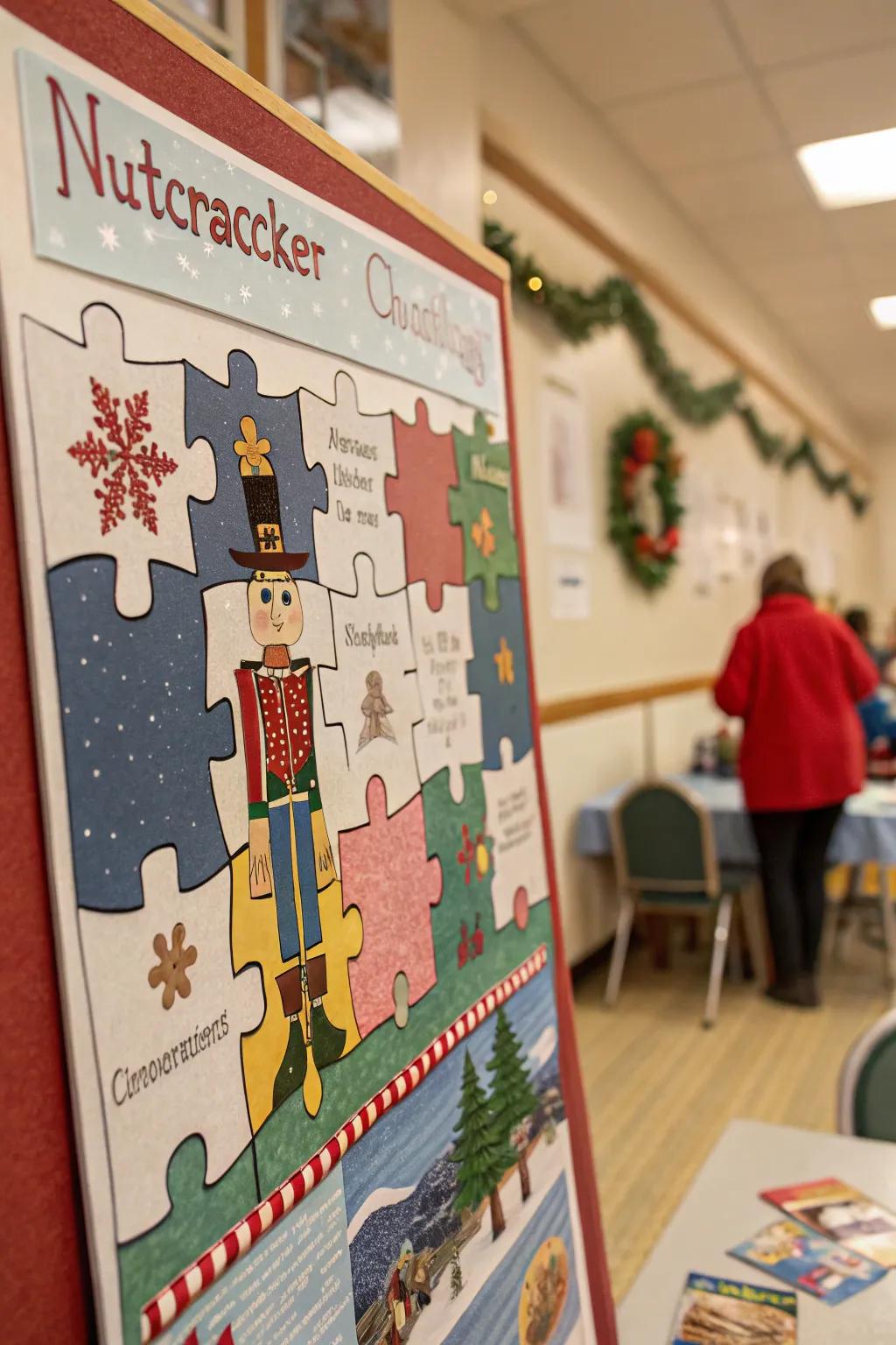 Puzzle challenge featuring Wooden Soldiers promotes cooperation and engagement.