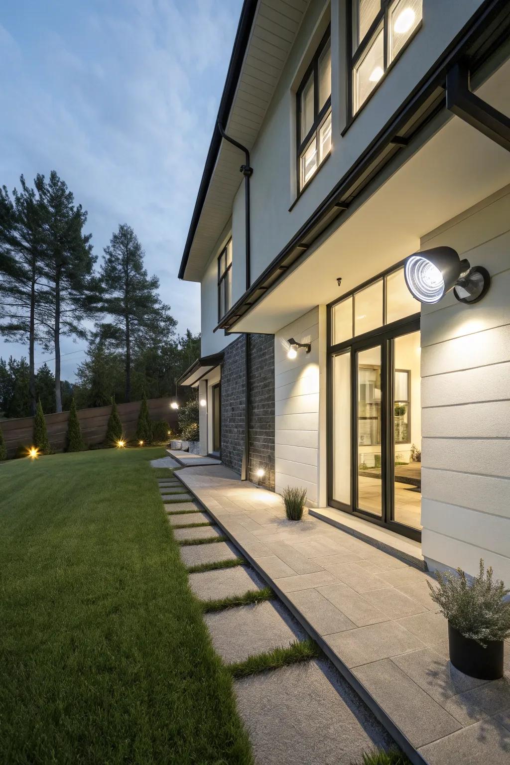 With strategically placed security lights, you can enjoy peace of mind.