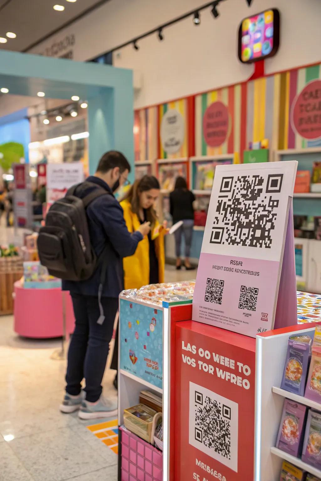 QR codes offer a way to engage customers.
