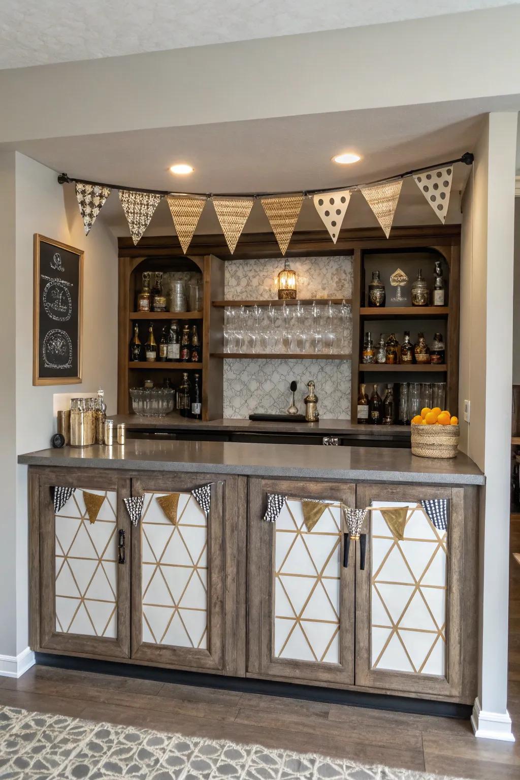 A themed drink station for a unified design.
