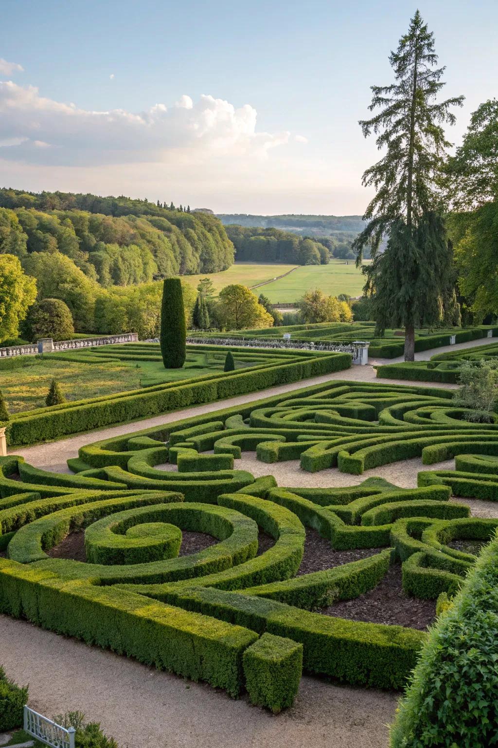 A creative design maze that captivates with its unique design.