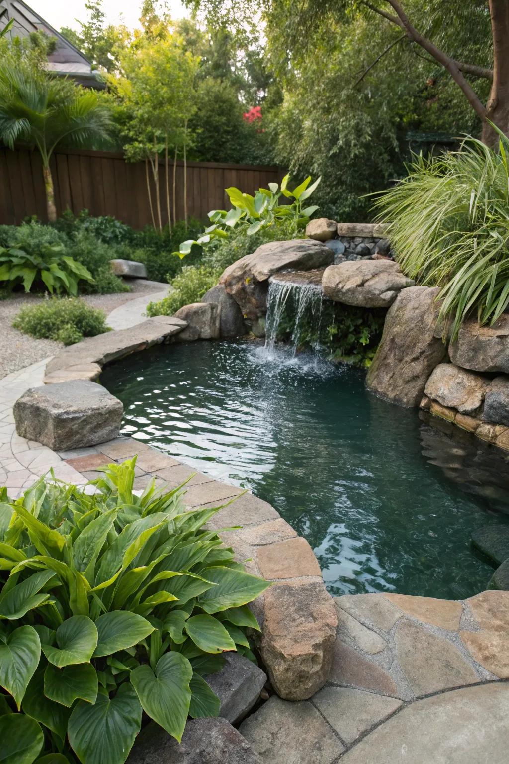 Eco-friendly water features combine beauty with sustainability.