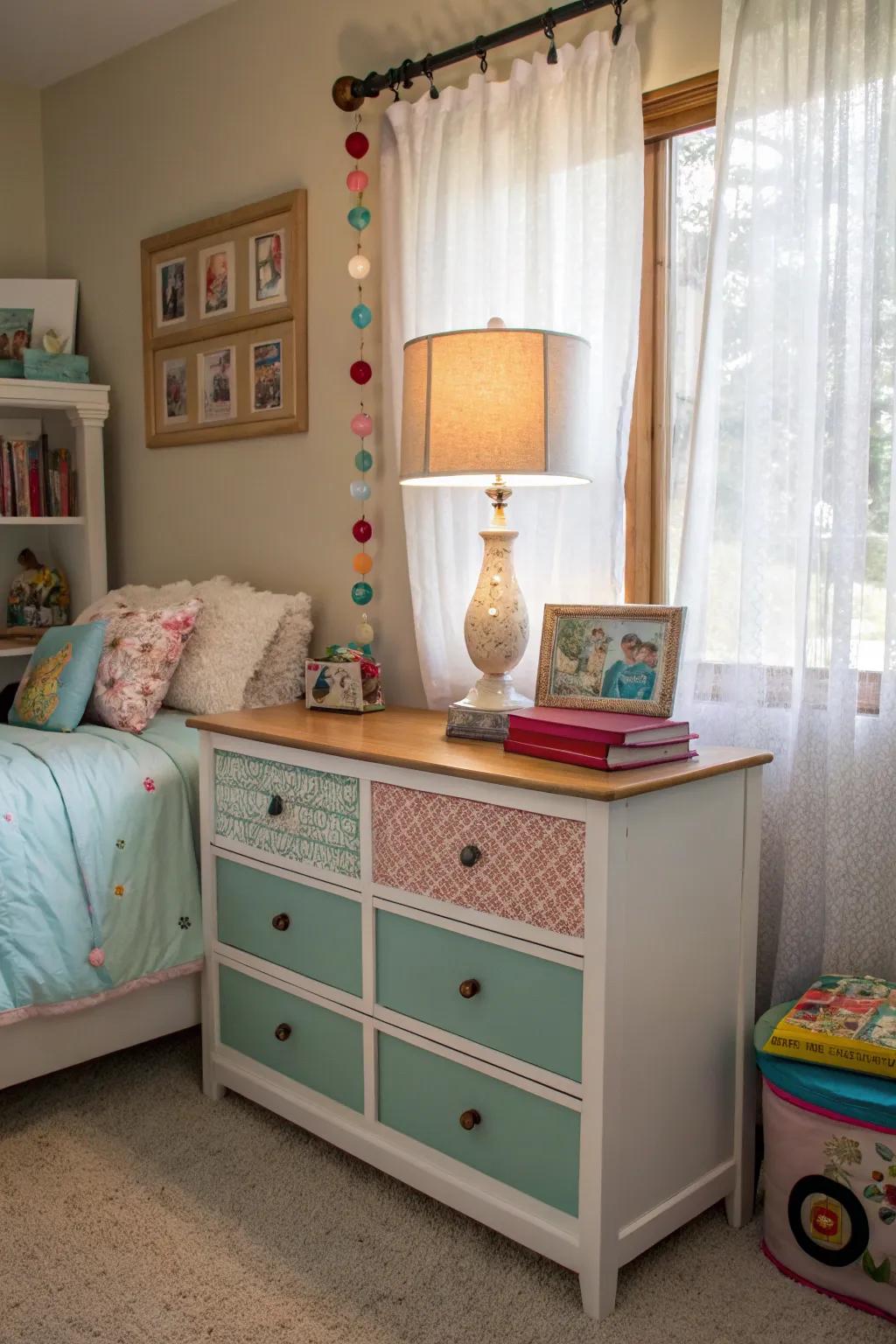 Upcycled furniture brings unique charm and eco-consciousness to a tween's room. <strong><em>Eco-friendly elegance!</em></strong>” loading=”lazy” class=”pimg”>
	</picture><figcaption>Upcycled furniture brings unique charm and eco-consciousness to a tween’s room. <strong><em>Eco-friendly elegance!</em></strong></figcaption></figure>
<p>Incorporate upcycled furniture for a sustainable and unique touch. I’ve always loved how these pieces add character and tell a story, offering both style and eco-friendly benefits. <strong><em>Eco-chic!</em></strong></p>
<h3>Try these:</h3>
<ul class=