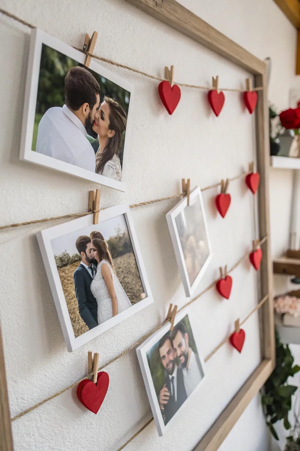 Personal photo display for a touch of love