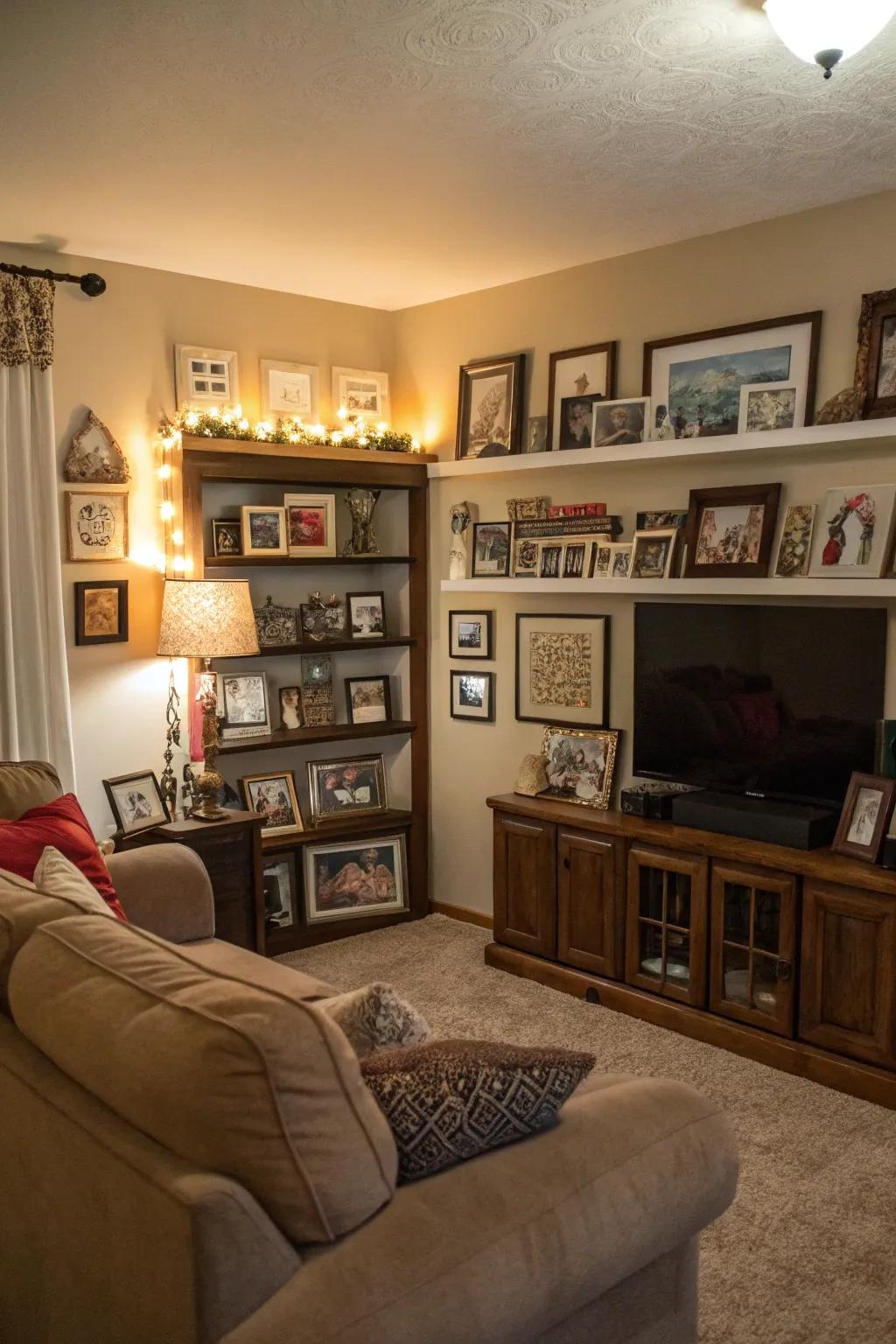 Private details enhance the sense of coziness and make a neutral space feel more like home.