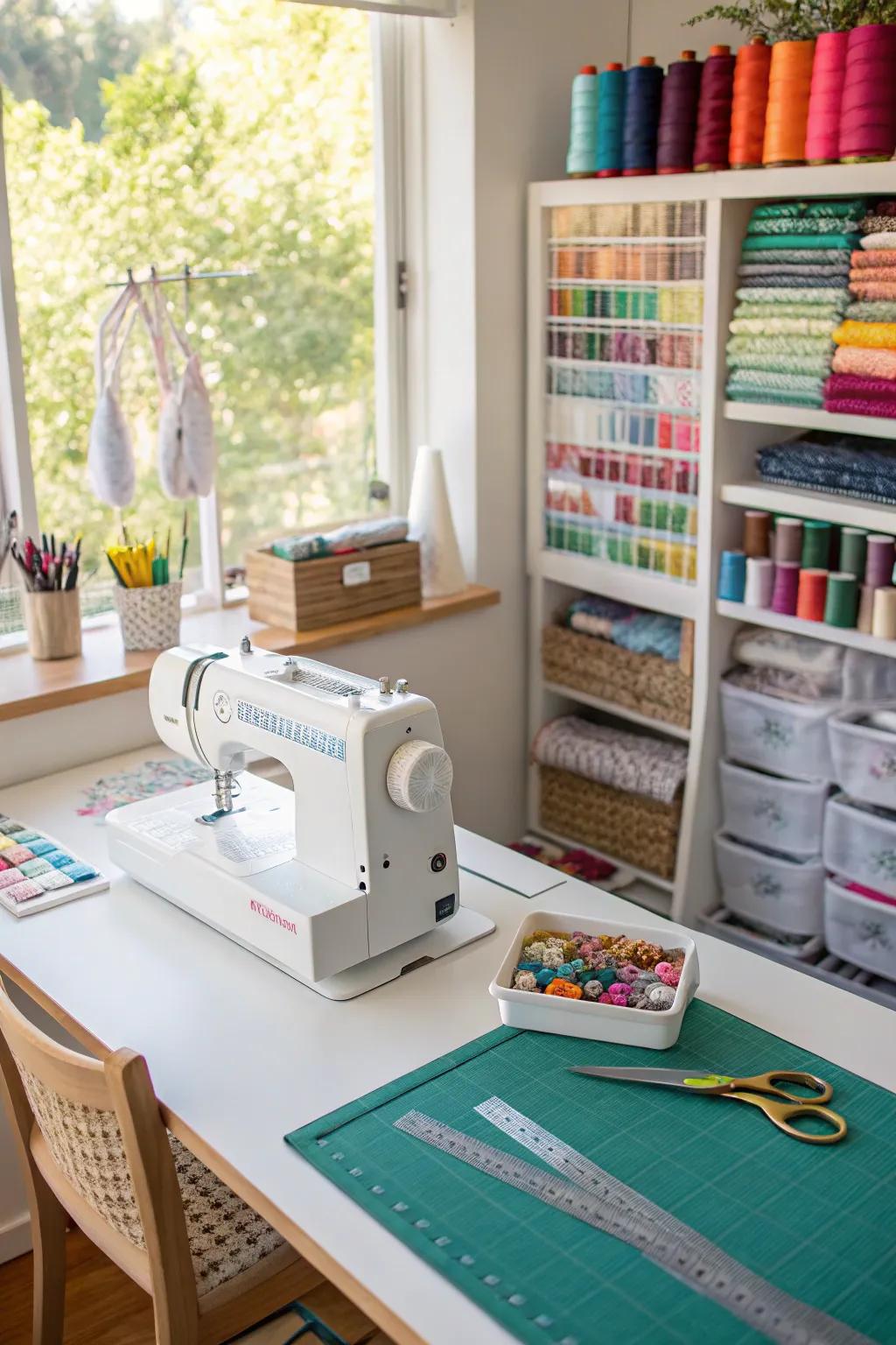 Bring your sewing projects to life in a dedicated studio.