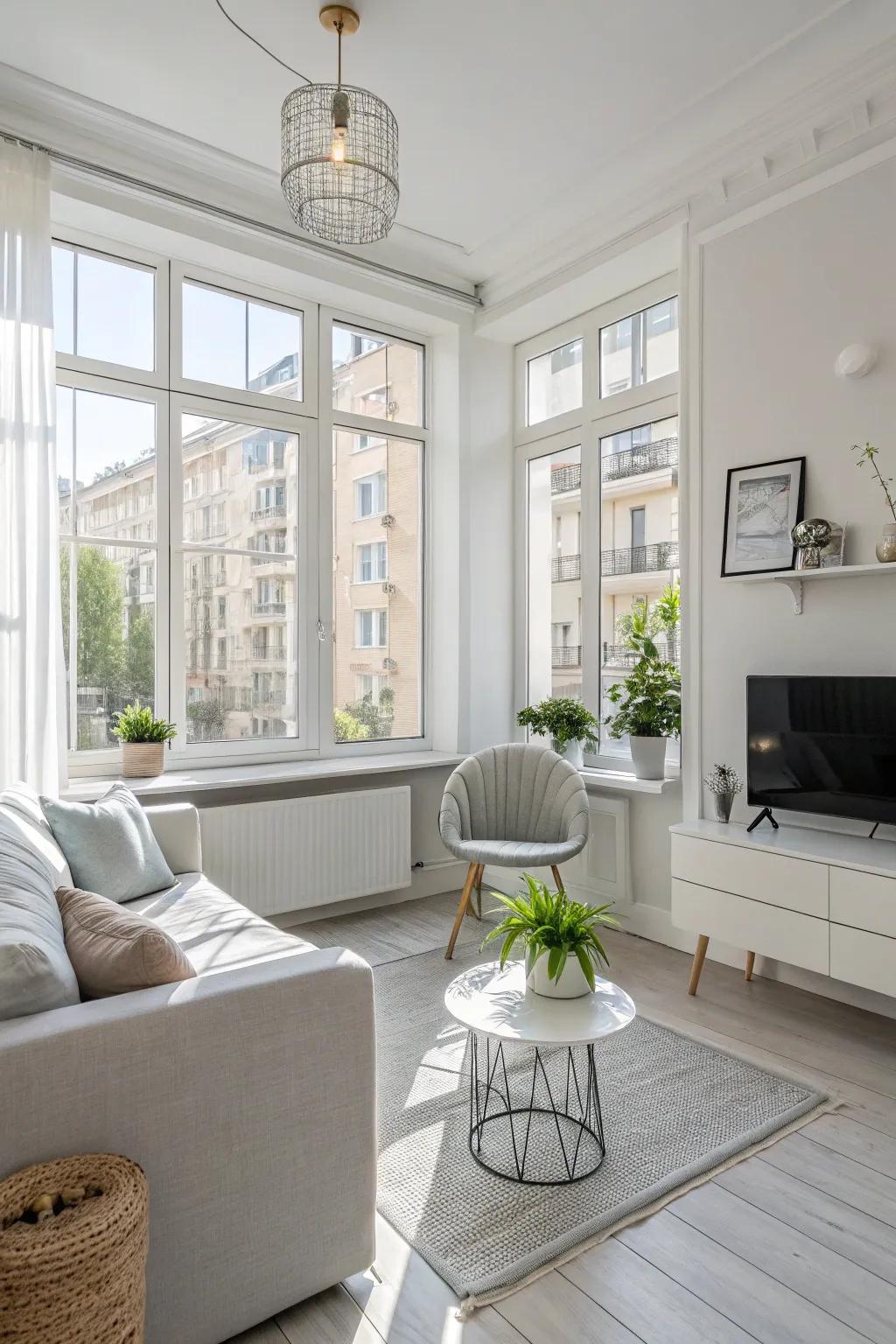 Light colors foster a calm and expansive atmosphere.