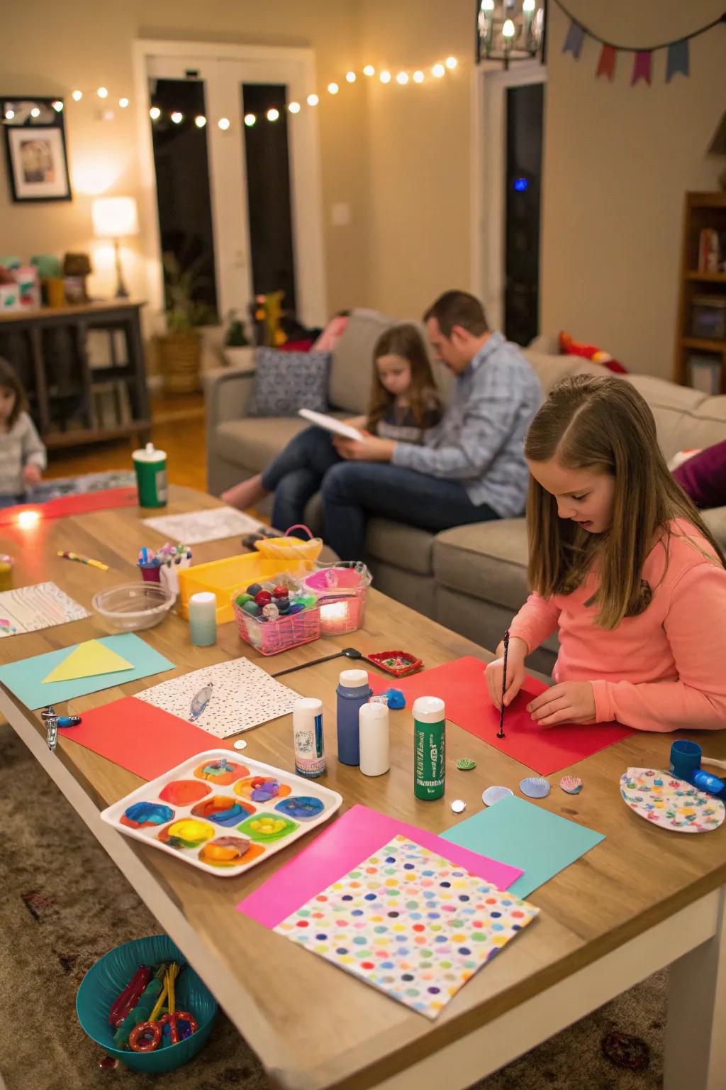 Tap into your creative side with a DIY craft party to celebrate turning 40.