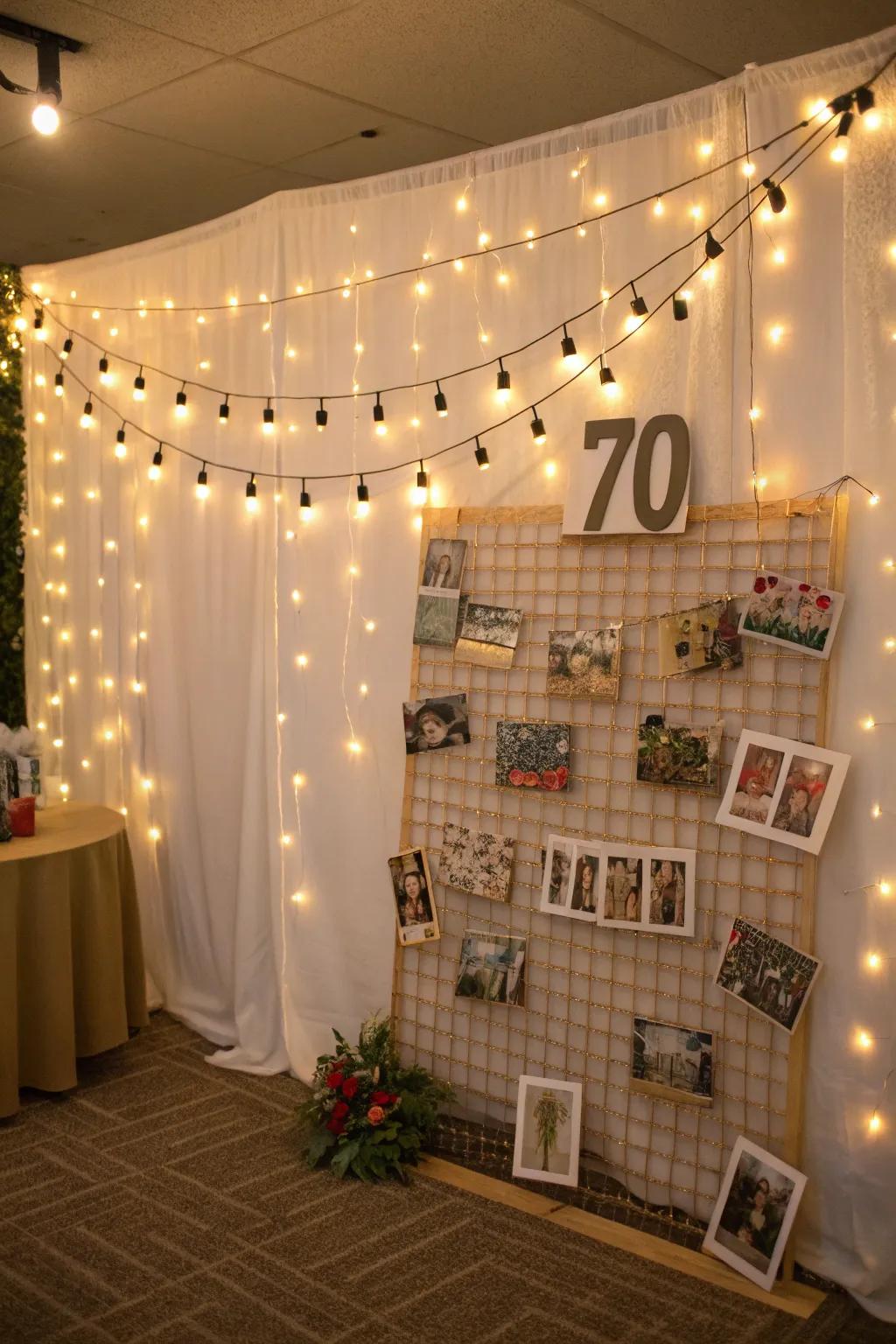 An individualized backdrop for capturing unforgettable moments.