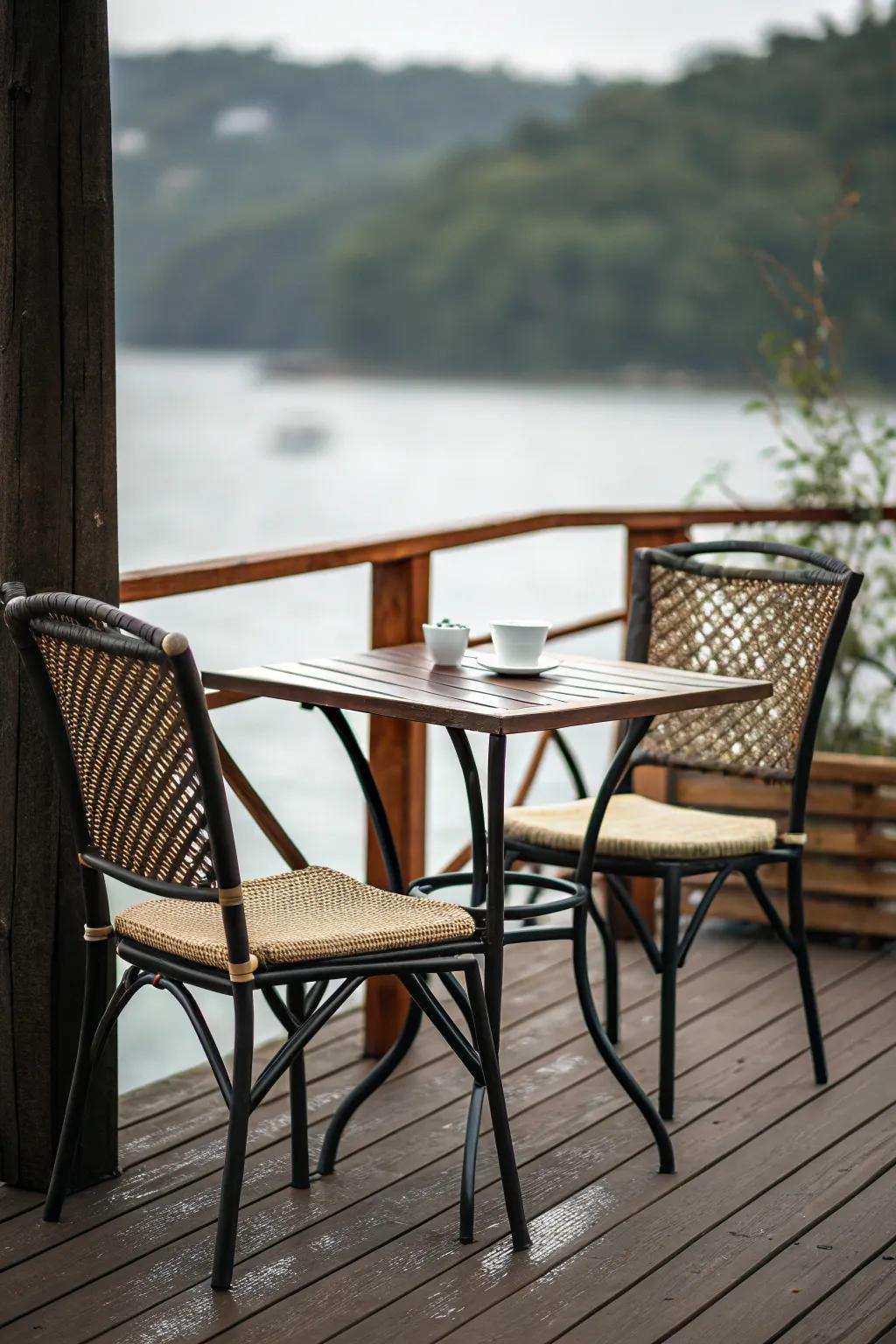 A relaxing area for intimate conversations.