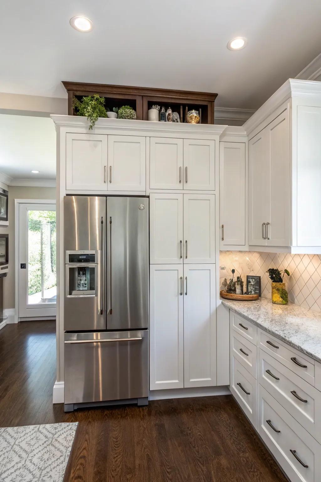 Custom cupboards offer smooth storage for your kitchen.