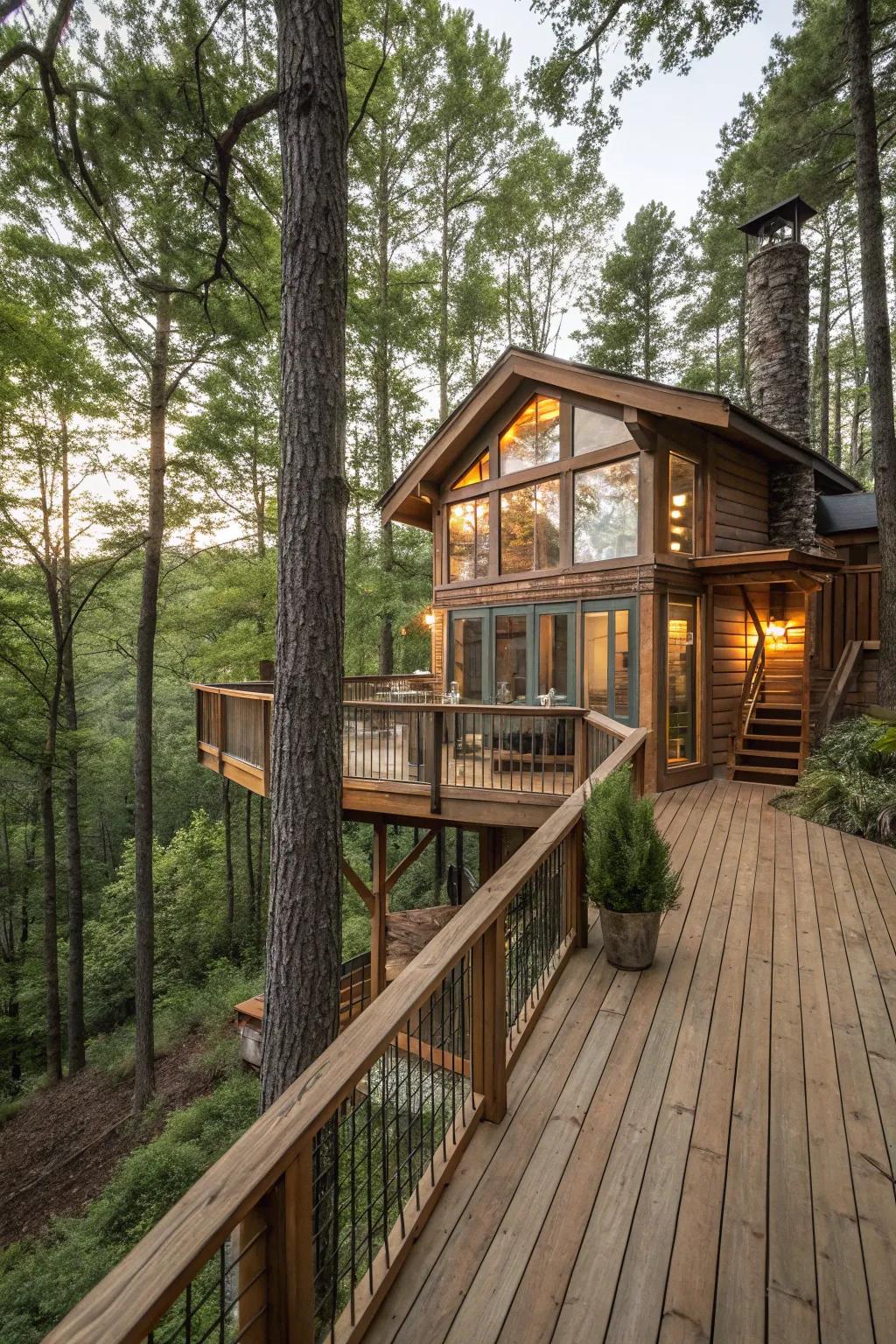Re-engage with the natural world in a magnificent treehouse abode.