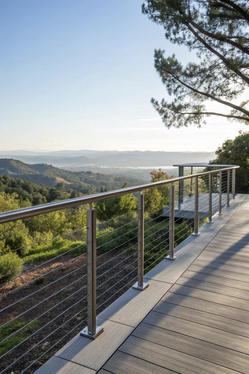 Cable borders delivering continuous landscape panoramas.