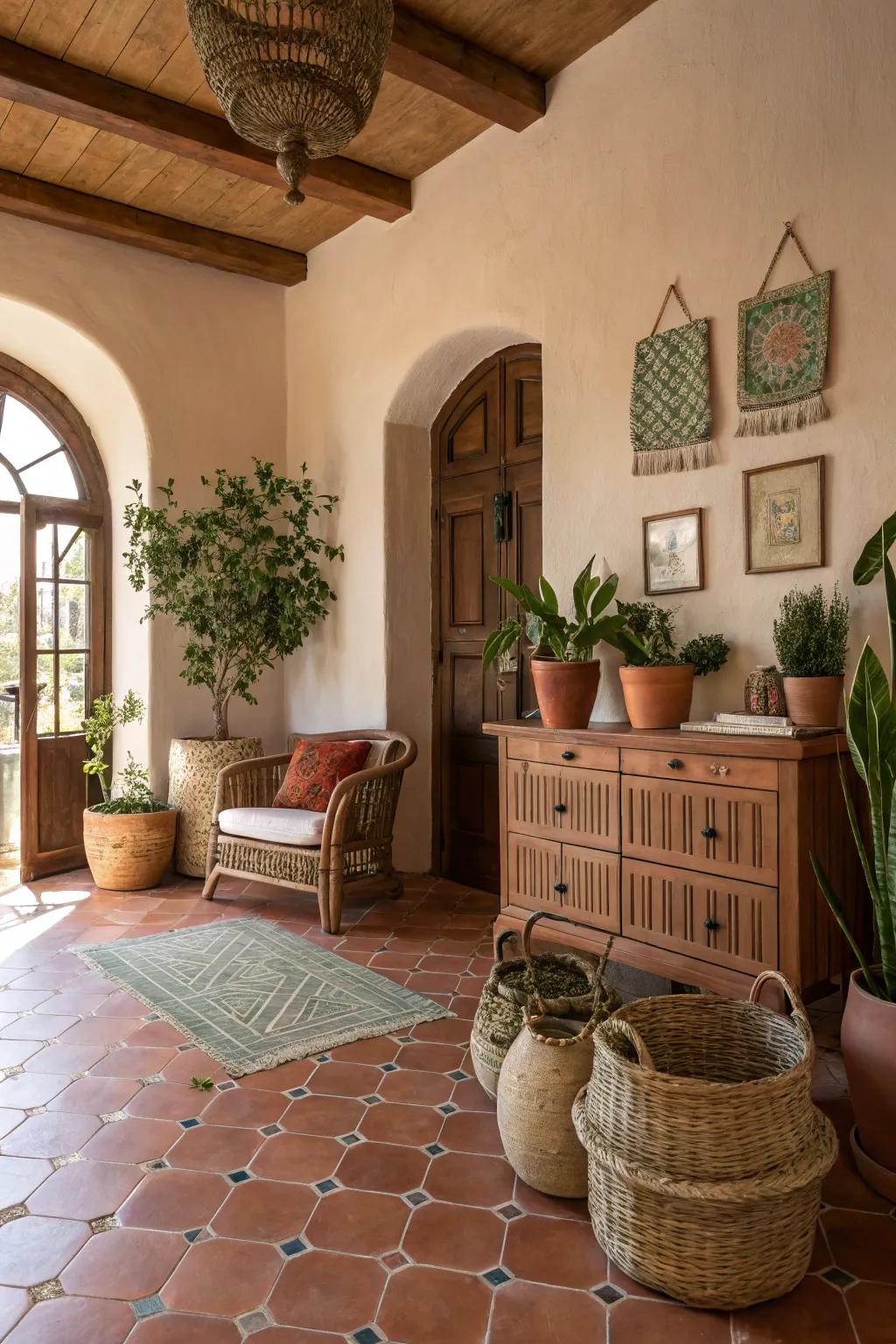 Earth-inspired tones foster a serene atmosphere in this Arizona-themed room.