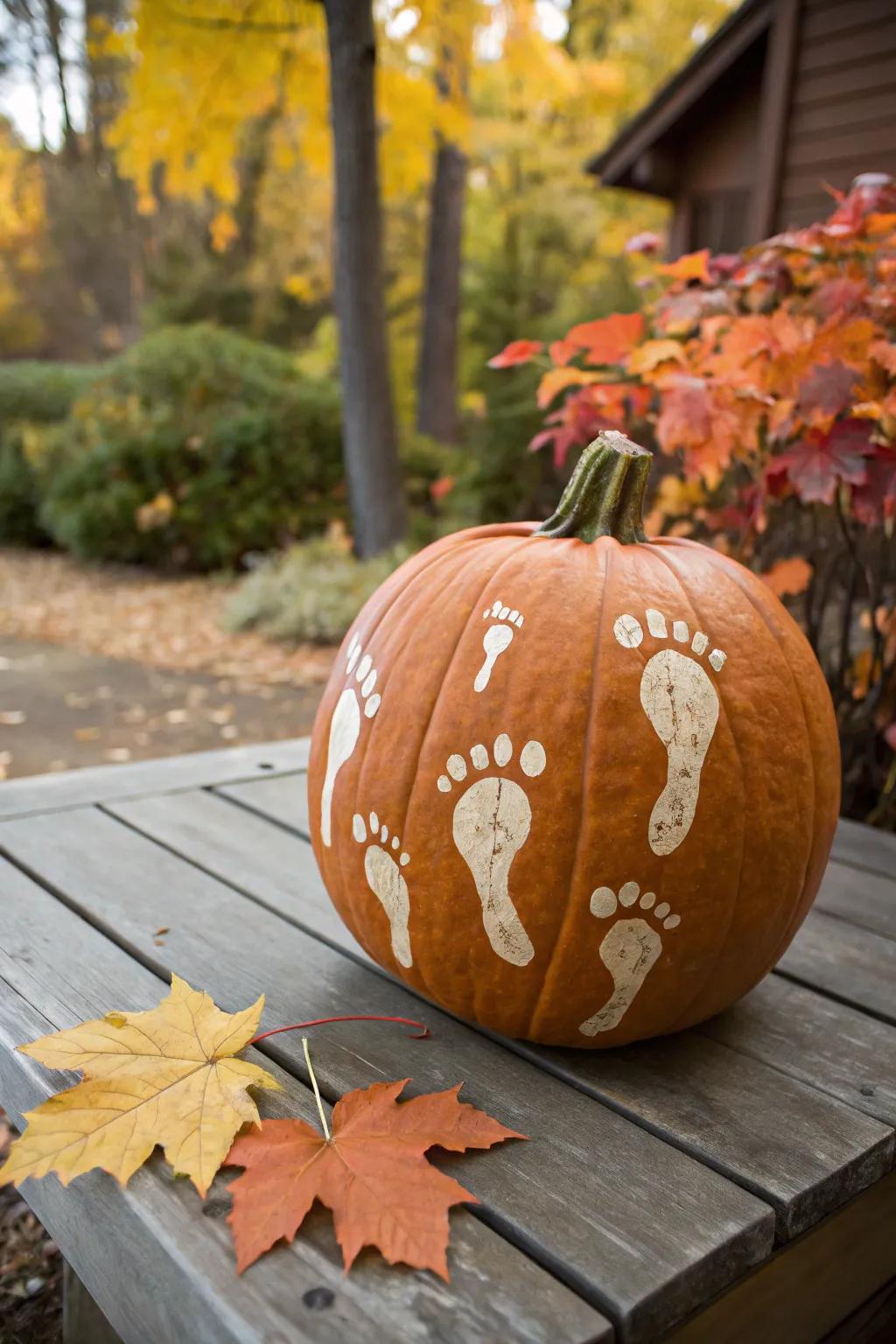 Footprint spirits render a memorable and individual embellishment.