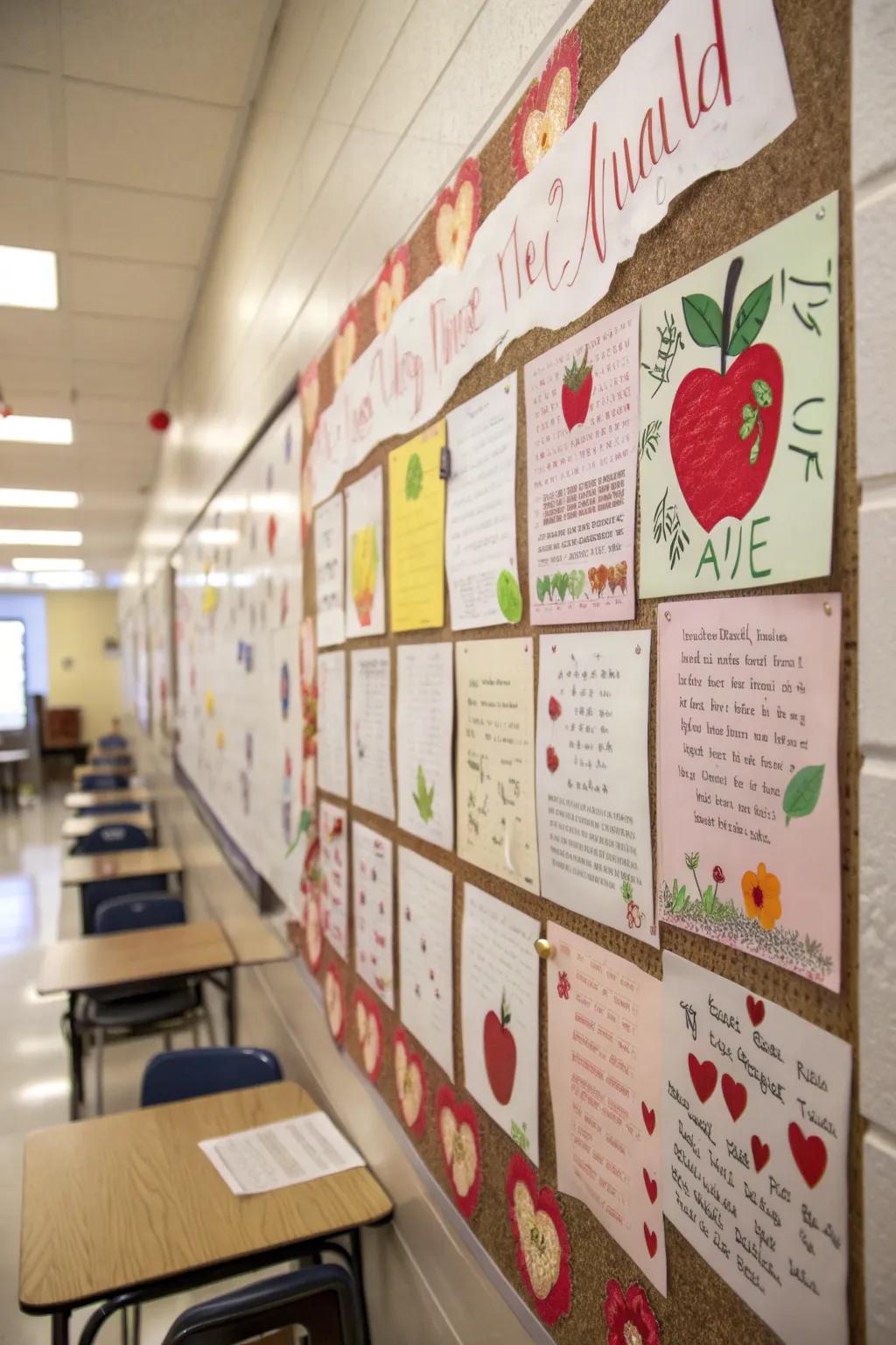 Elevate your board with apple-themed playful sayings that spread positivity.