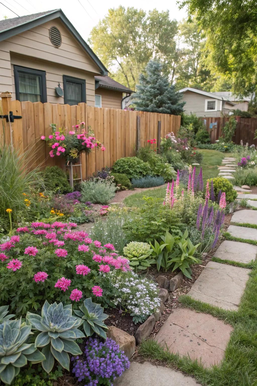A vibrant plant collection introduces life and color to your area.