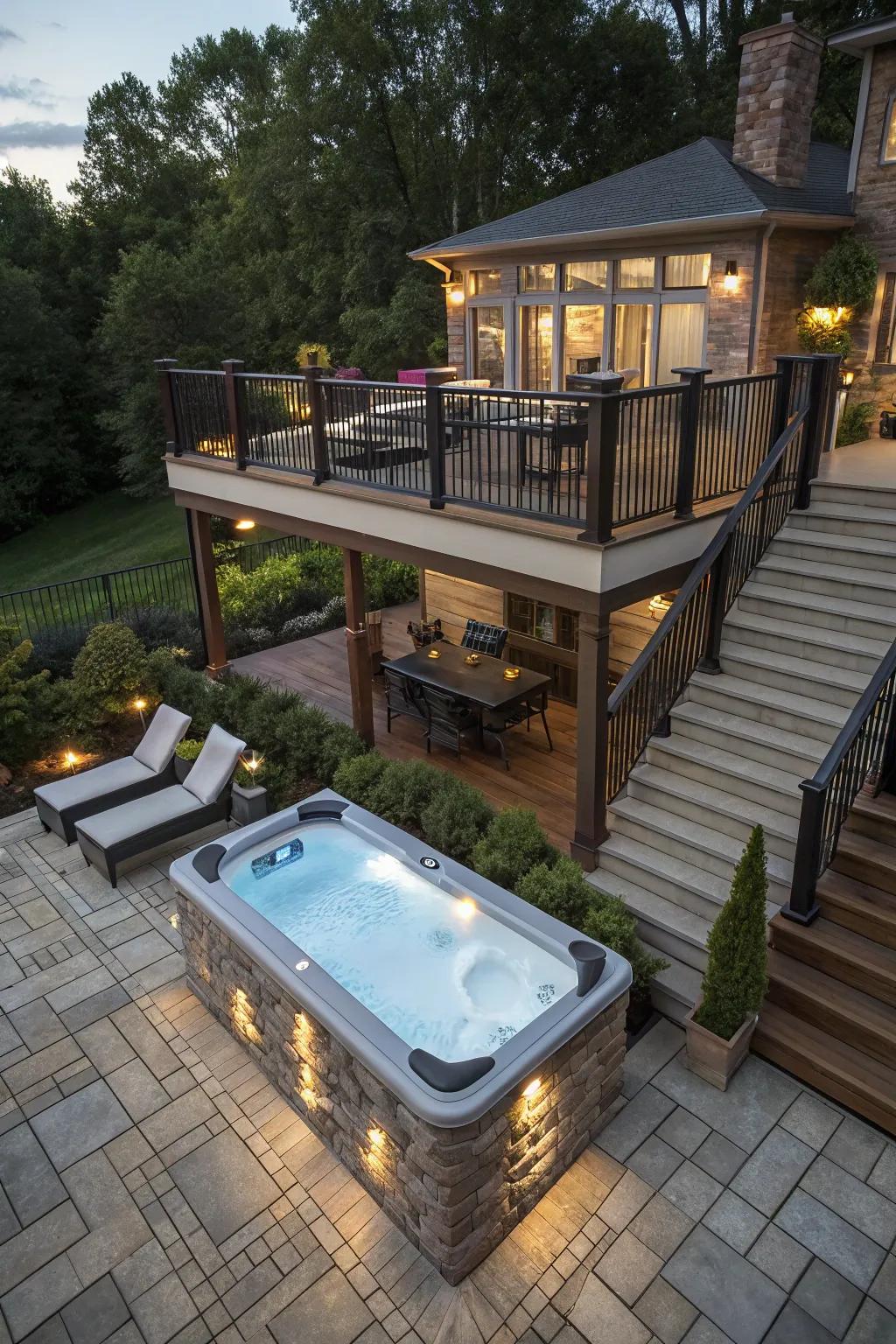 Tiered decks present both practical and visual benefits for your backyard.