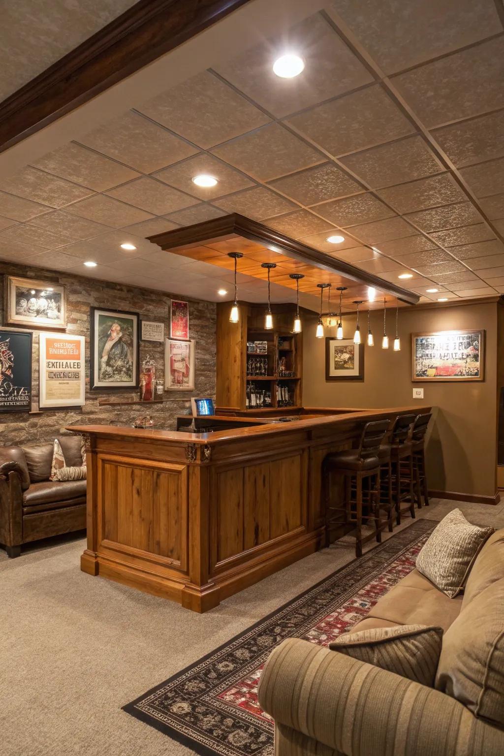 Enchanted circle lights keep it sleek and functional.