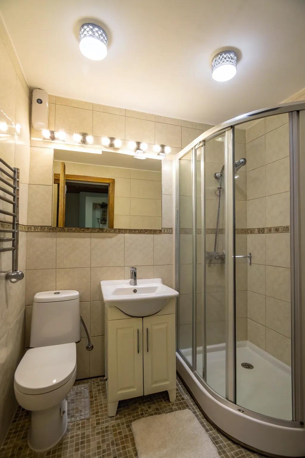 Flush mount lights conserve space while introducing style.