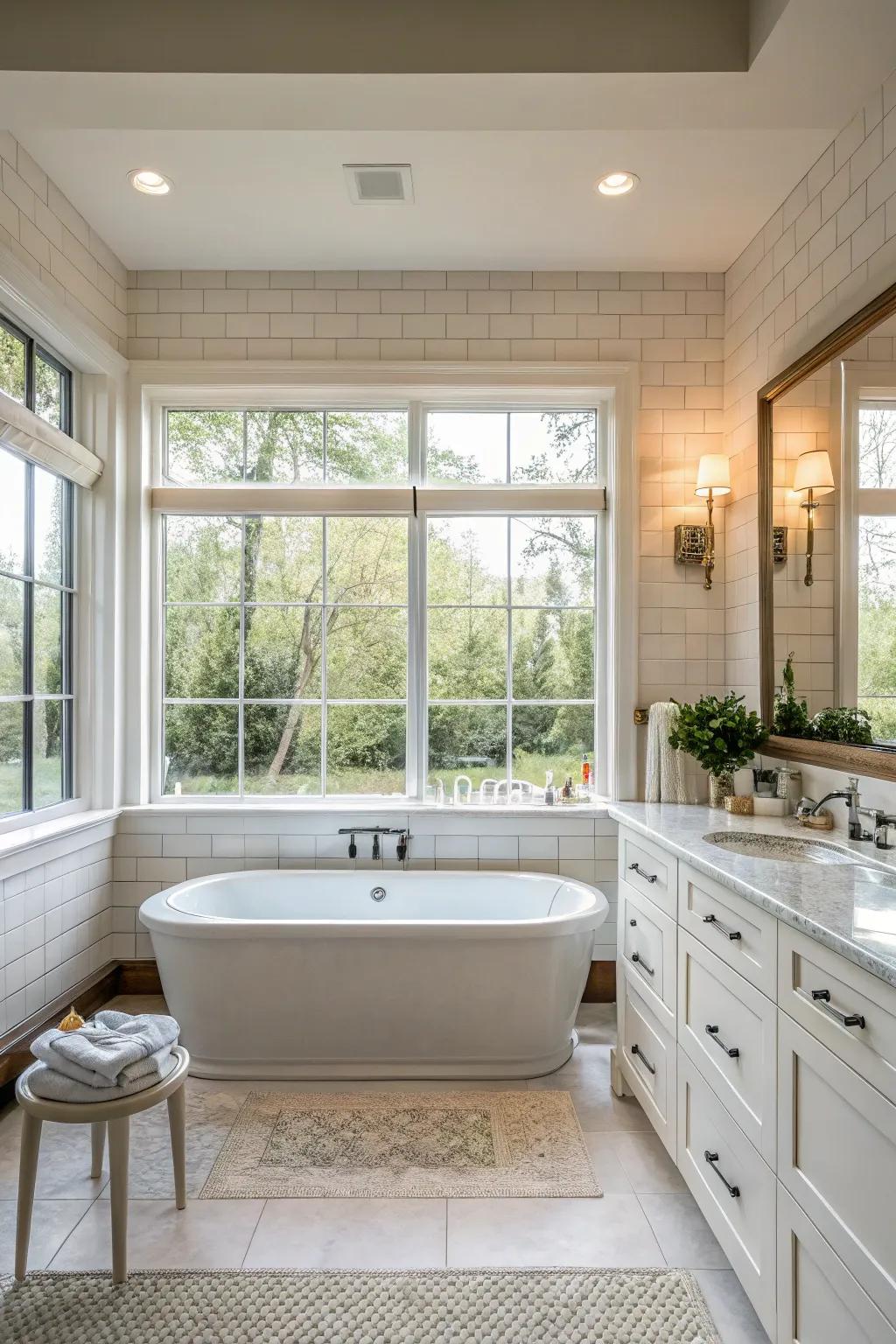 Natural light makes your bathroom look and feel even better.