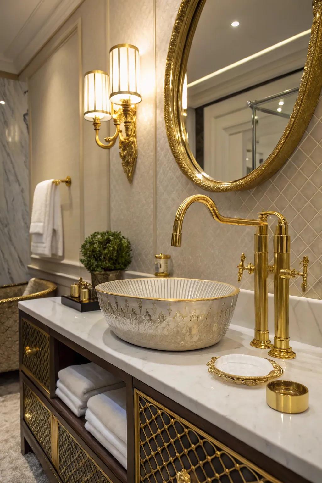 Luxury fixtures completely transform bathroom designs.