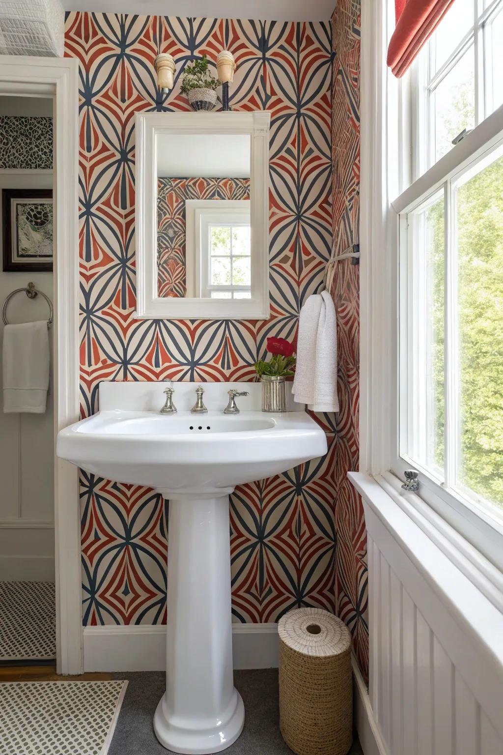 Express yourself with striking wall covering designs.