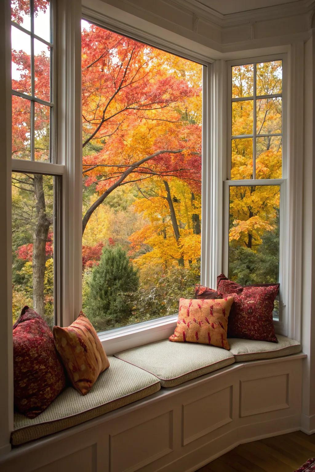 Embrace the seasons by using cushions that reflect the prevailing time of year.