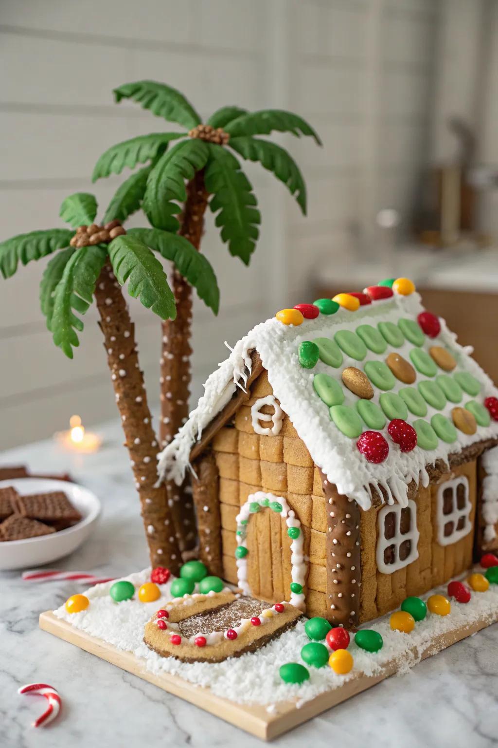 Bring in tropical vibes with palm trees made of candy.