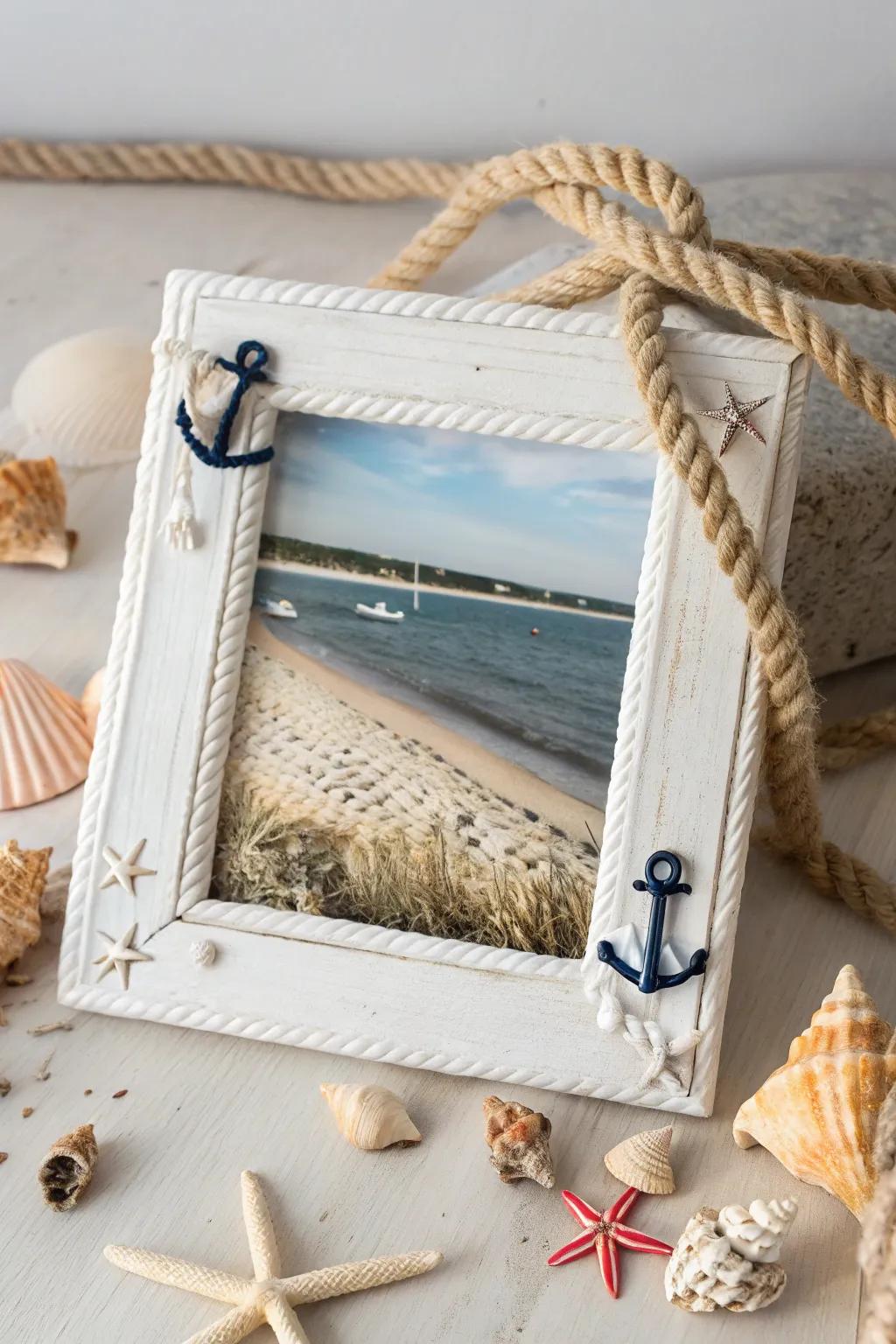 Showcase your beach moments with nautical picture frames.