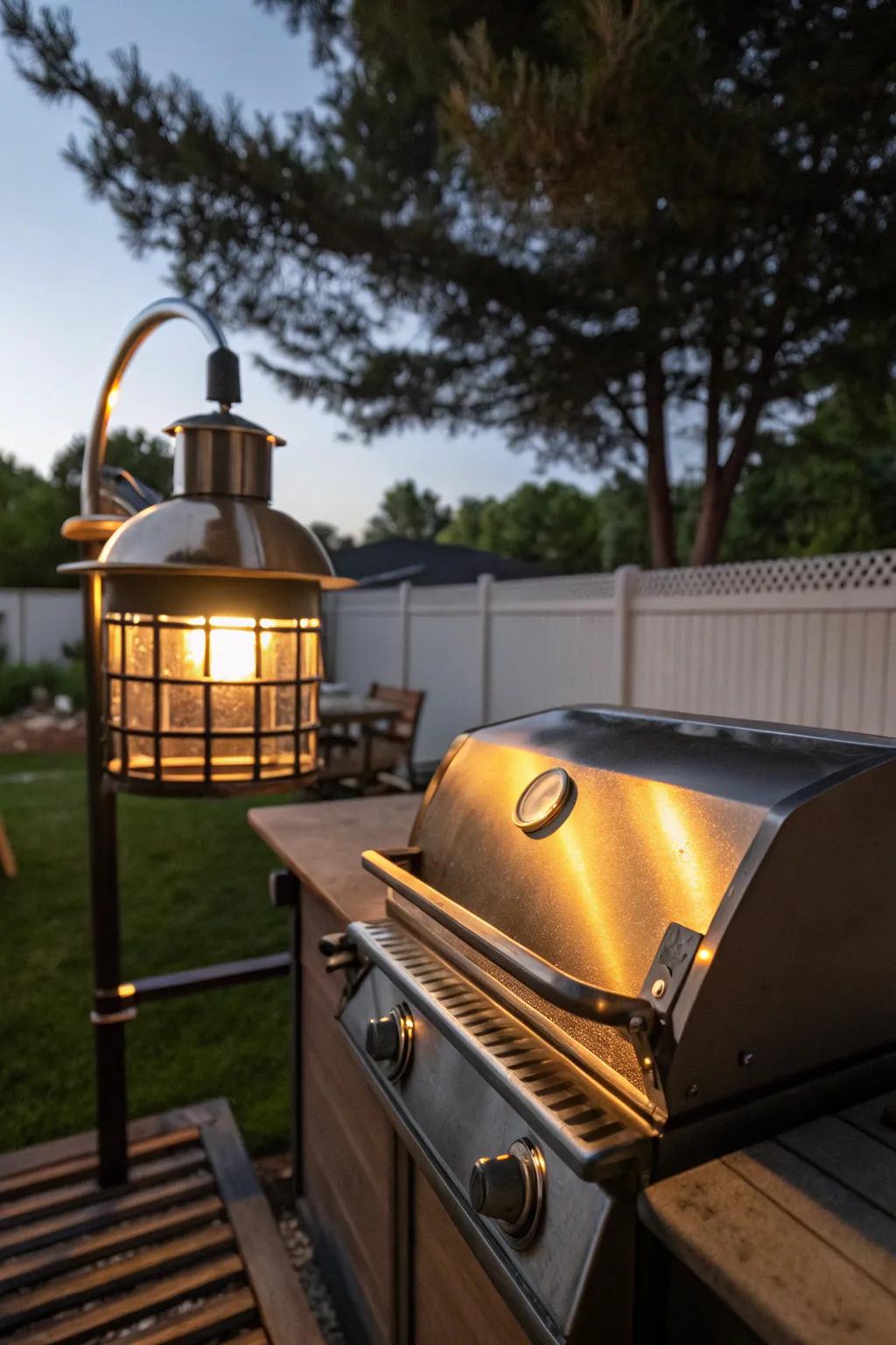 Magnetic grill lights provide simple and adaptable mounting options.