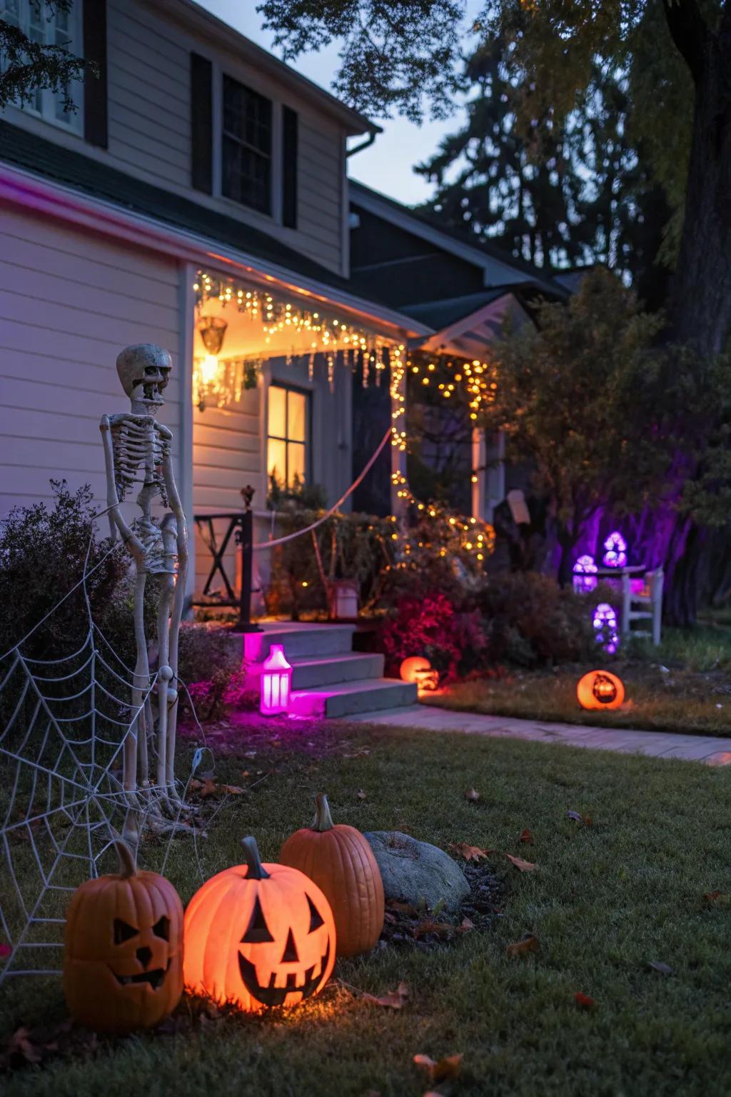Spooky lighting transforms the ordinary into the extraordinary.