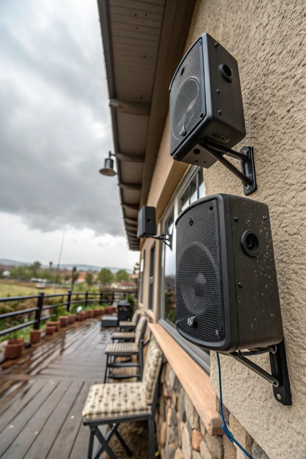 Weatherproof speakers are a must for enjoying music outdoors year-round.