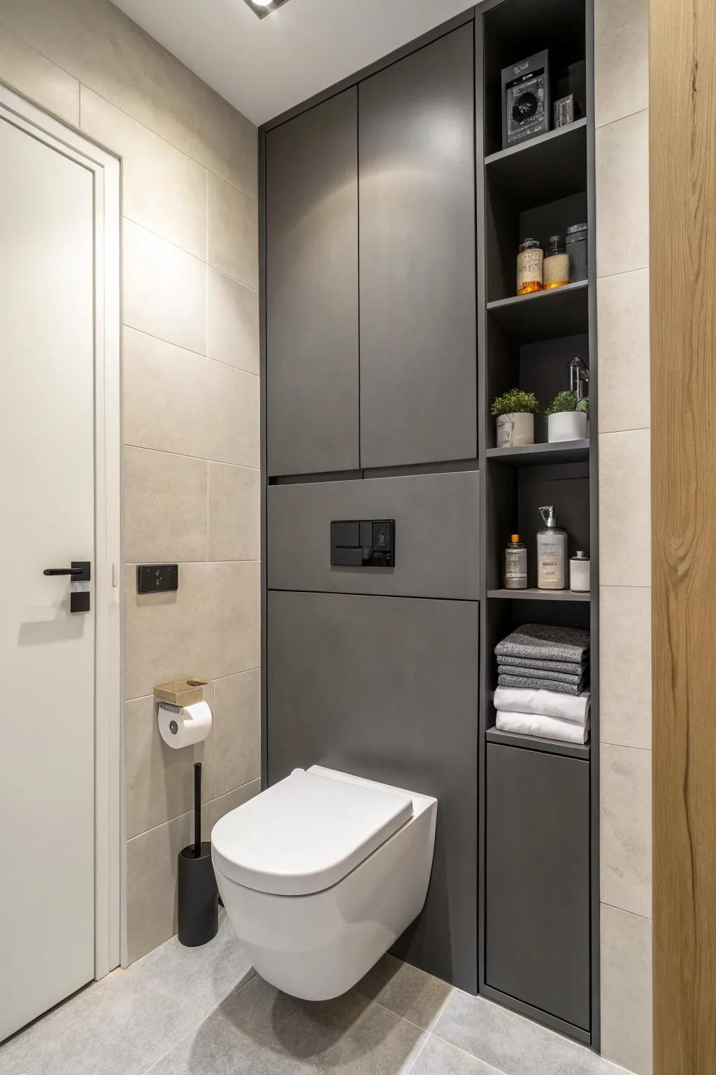 Cabinets deliver a clean, streamlined aesthetic.