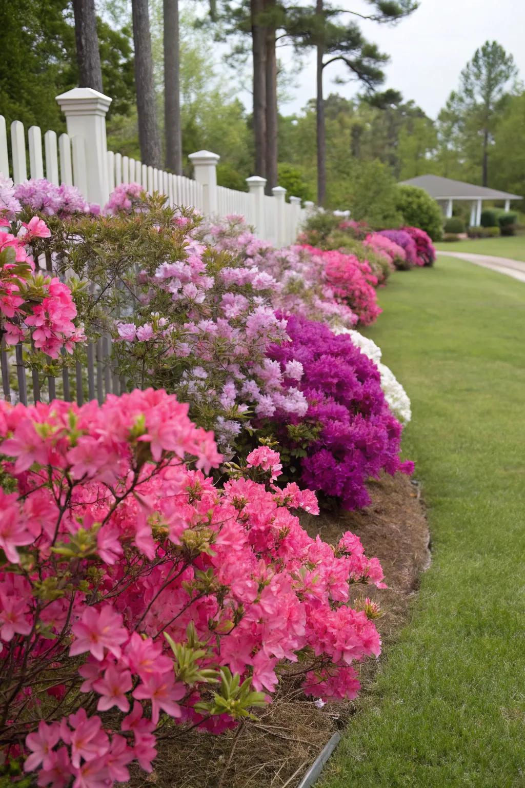 Vivid Bloomers add a striking splash of color to any front yard.