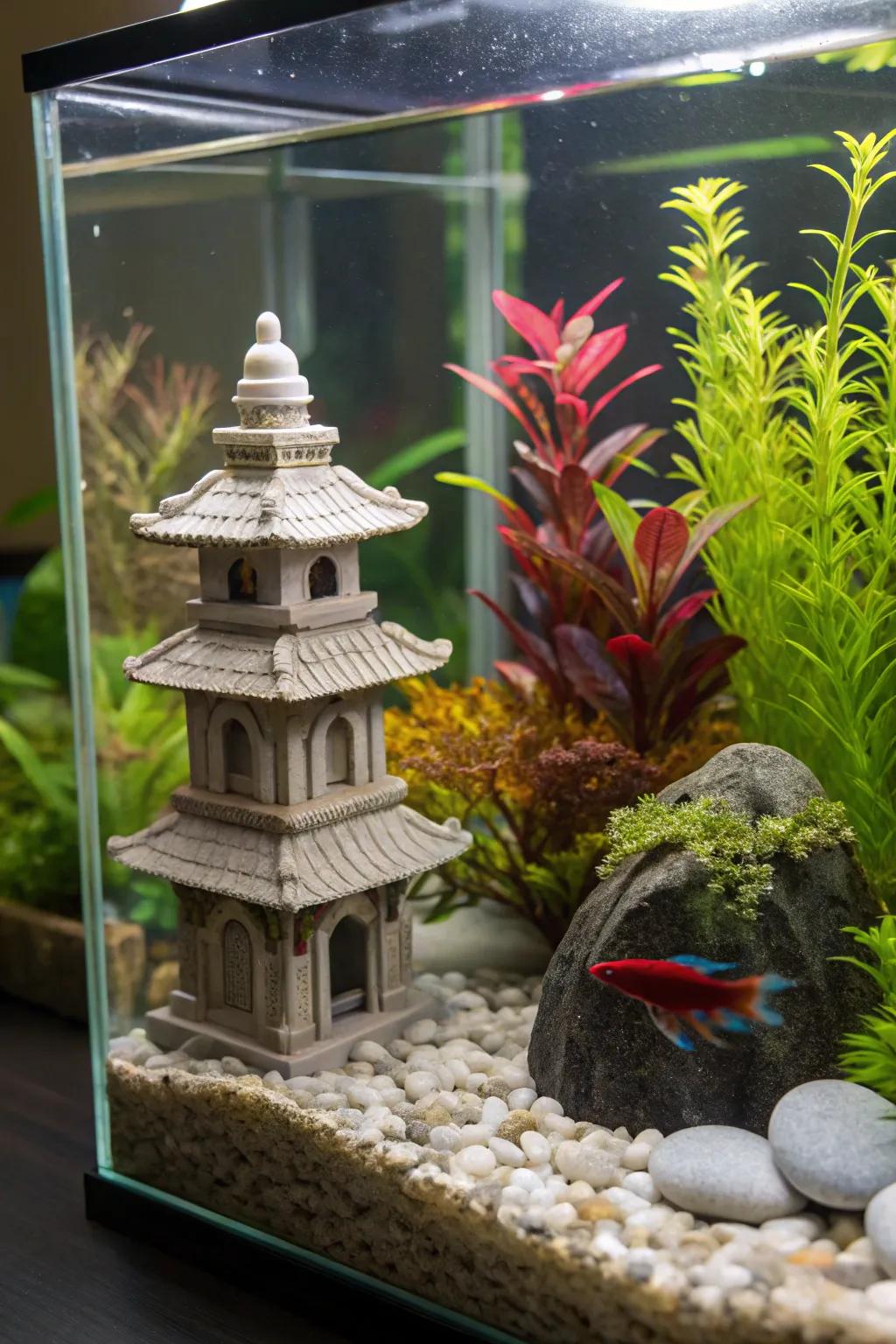 Cultural touches give unique appeal to your tank.