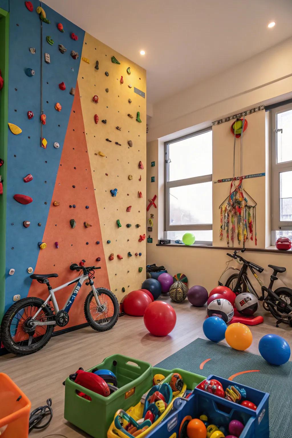 Involve kids with activity zones that offer fun and energy.