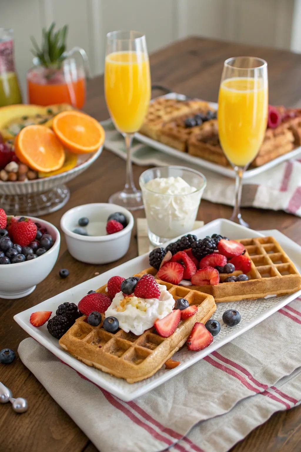 Commence the day with a scrumptious and adaptable brunch arrangement.