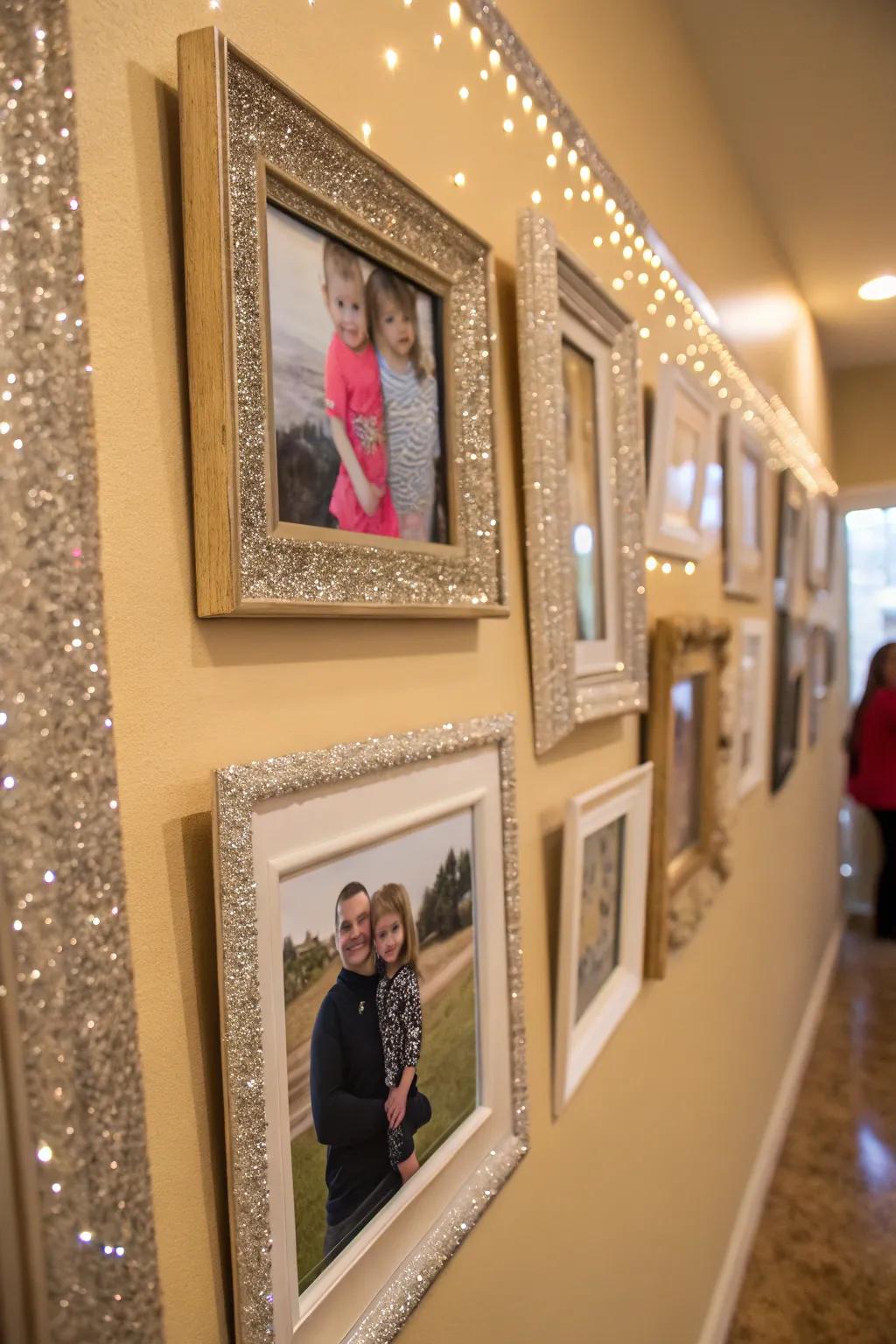 Photo borders with a hint of sparkle.